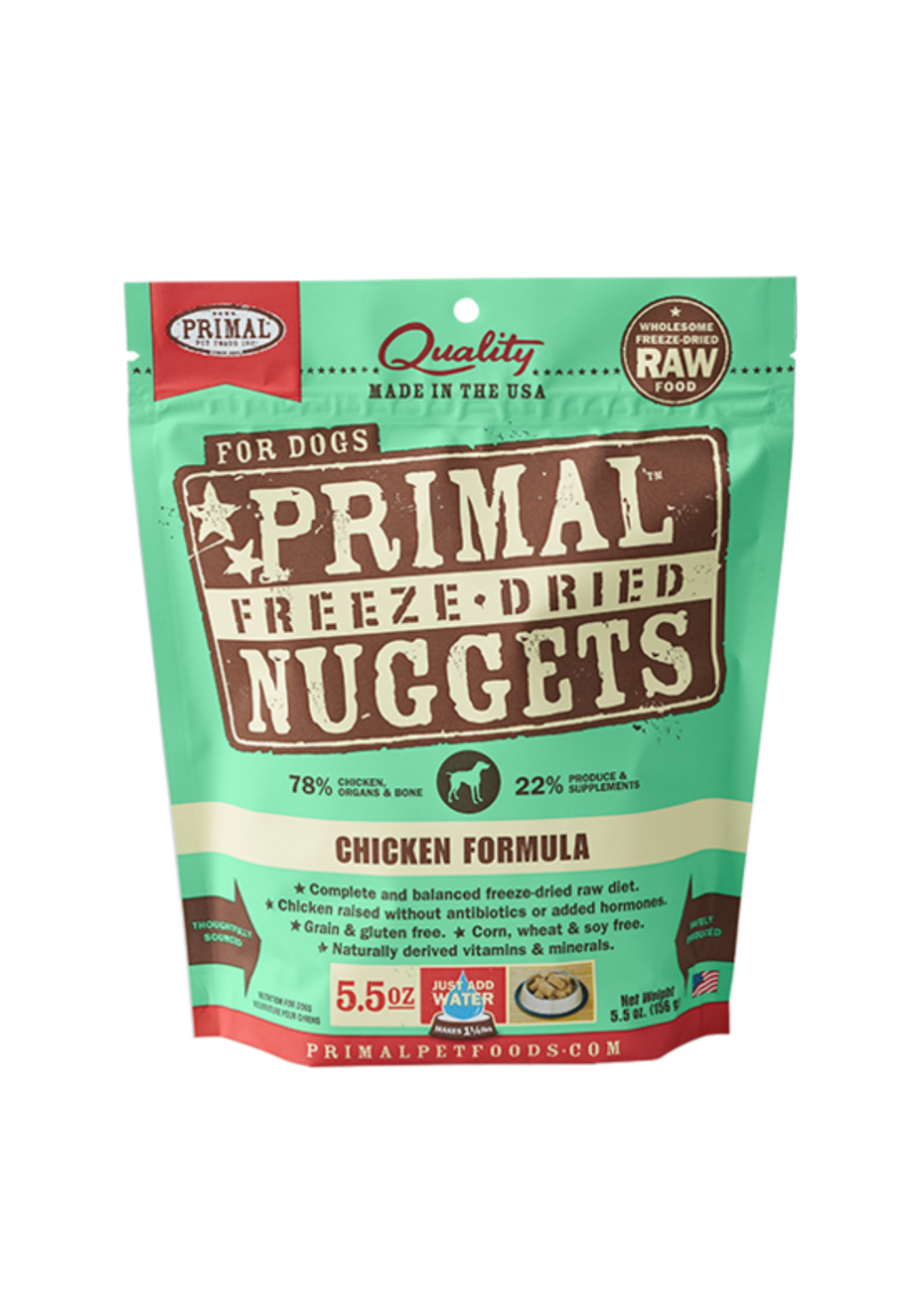 Primal Freeze Dried Raw Dog Food Chicken Formula