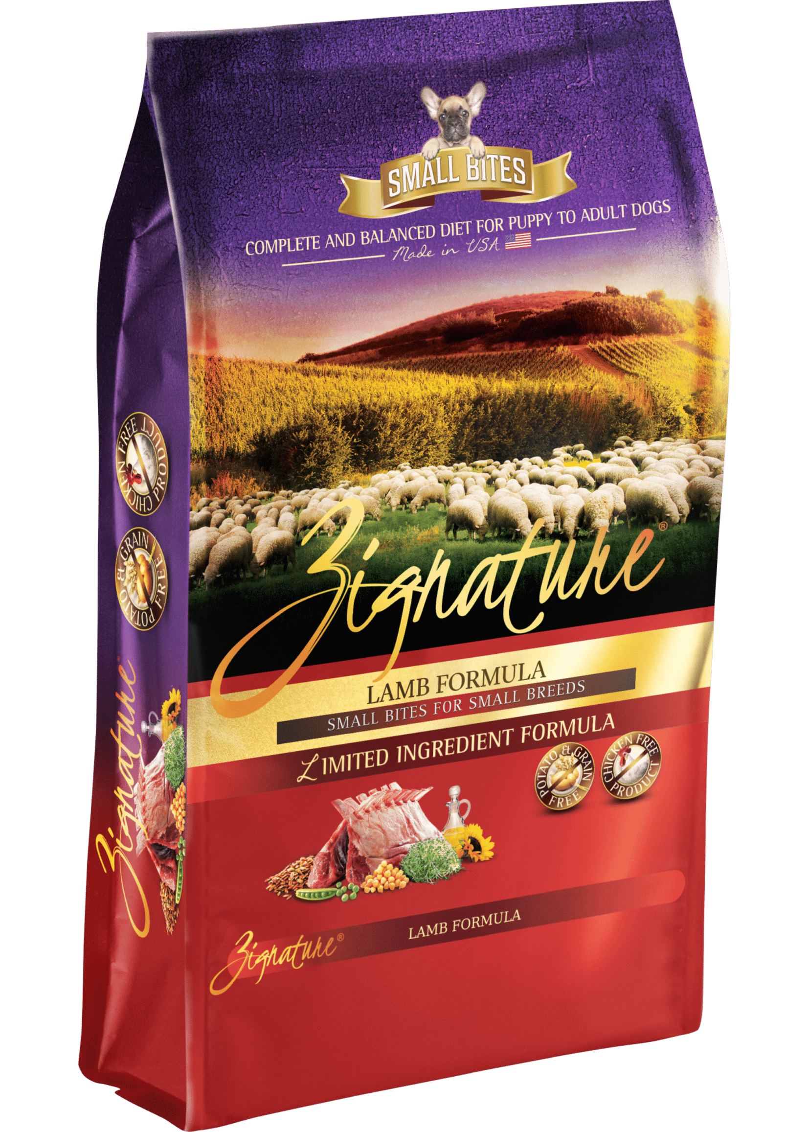 Zignature Dog Food Lamb Formula Small Bites