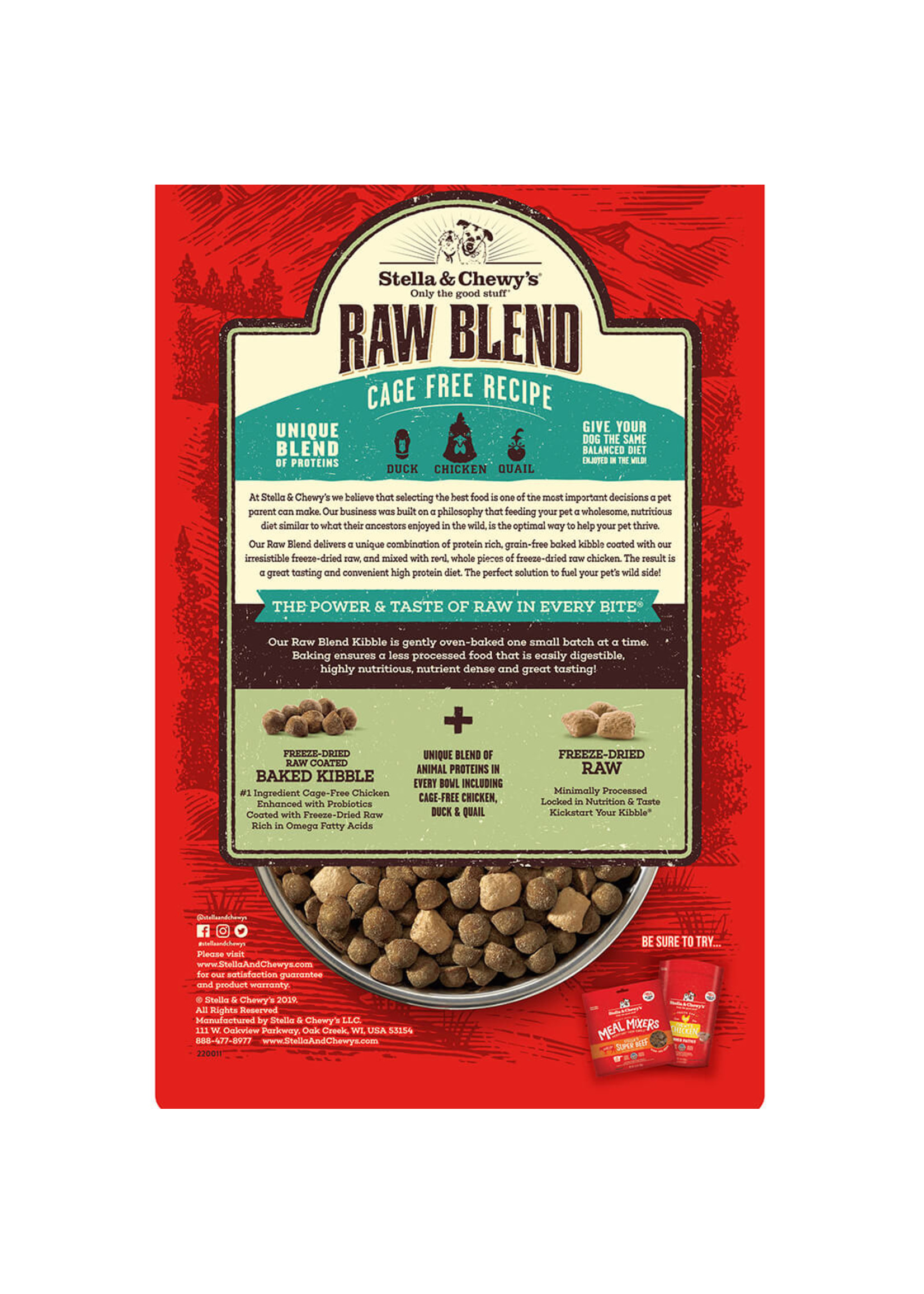Stella & Chewy's Cage Free Raw Blend Kibble