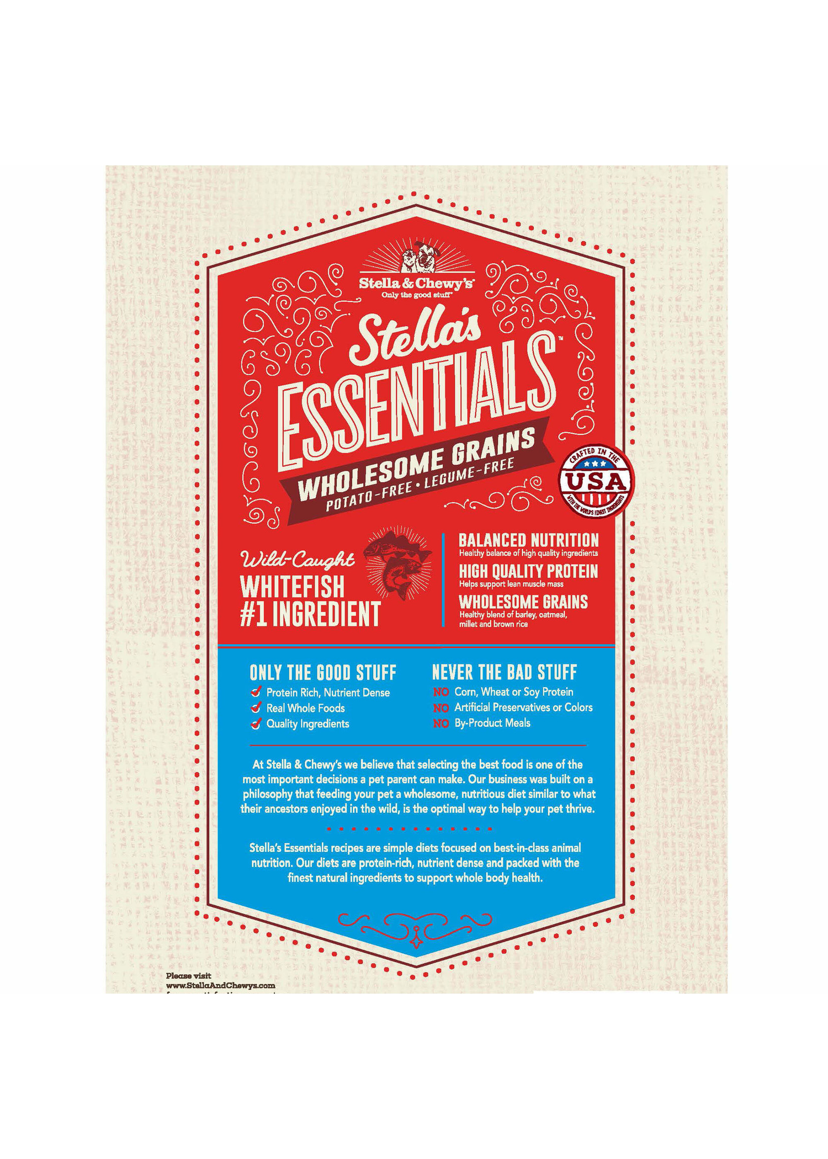 Stella & Chewy's Stella & Chewy's Whitefish w/ Salmon & Ancient Grains Essentials