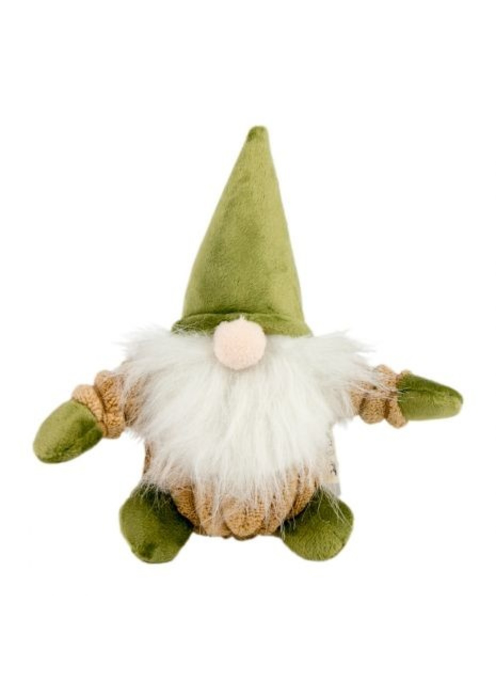 Tall Tails Plush Gnome w/ Squeaker Toy 7”