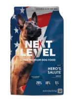 Next Level Hero’s Salute Dog Food 40 lb