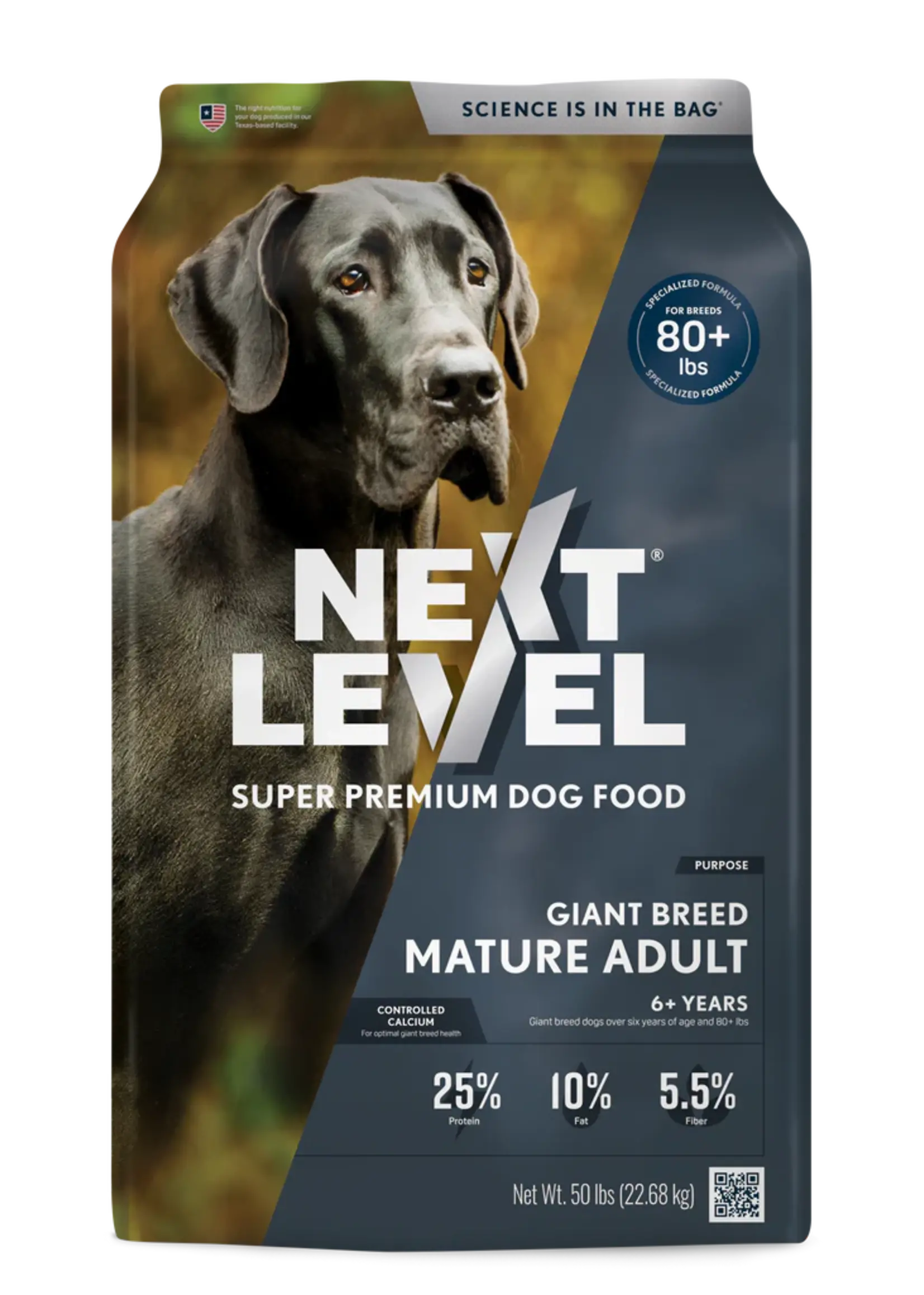 Next Level Giant Mature Adult Dry Dog Food 50 lb