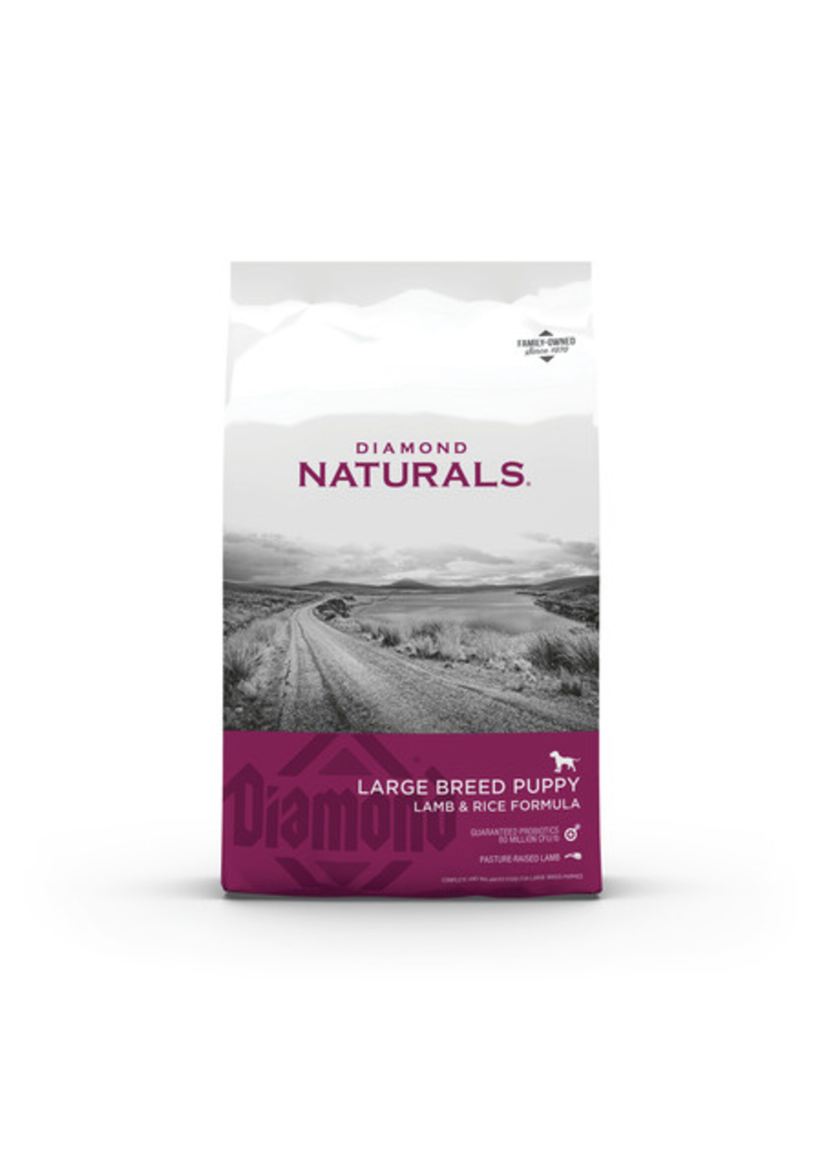 Diamond Naturals Lg Breed Puppy Lamb/Rice 40 lb