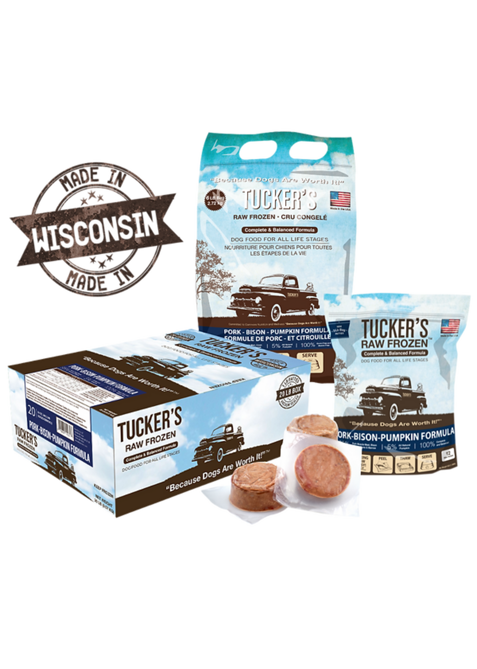 Tucker’s Frozen Pork-Bison- Pumpkin 3lb