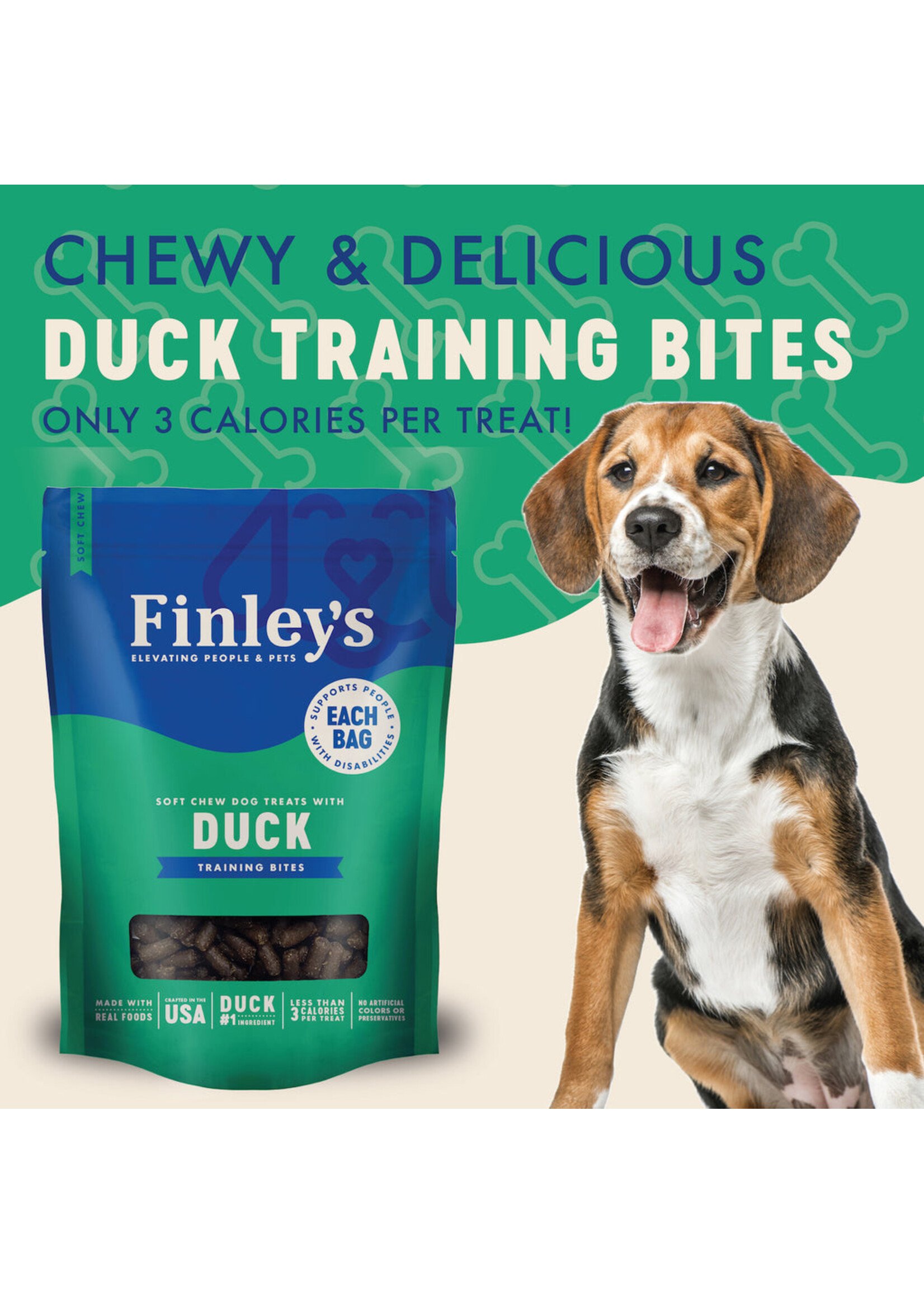 Finley Soft Chew Bites Duck 6 oz