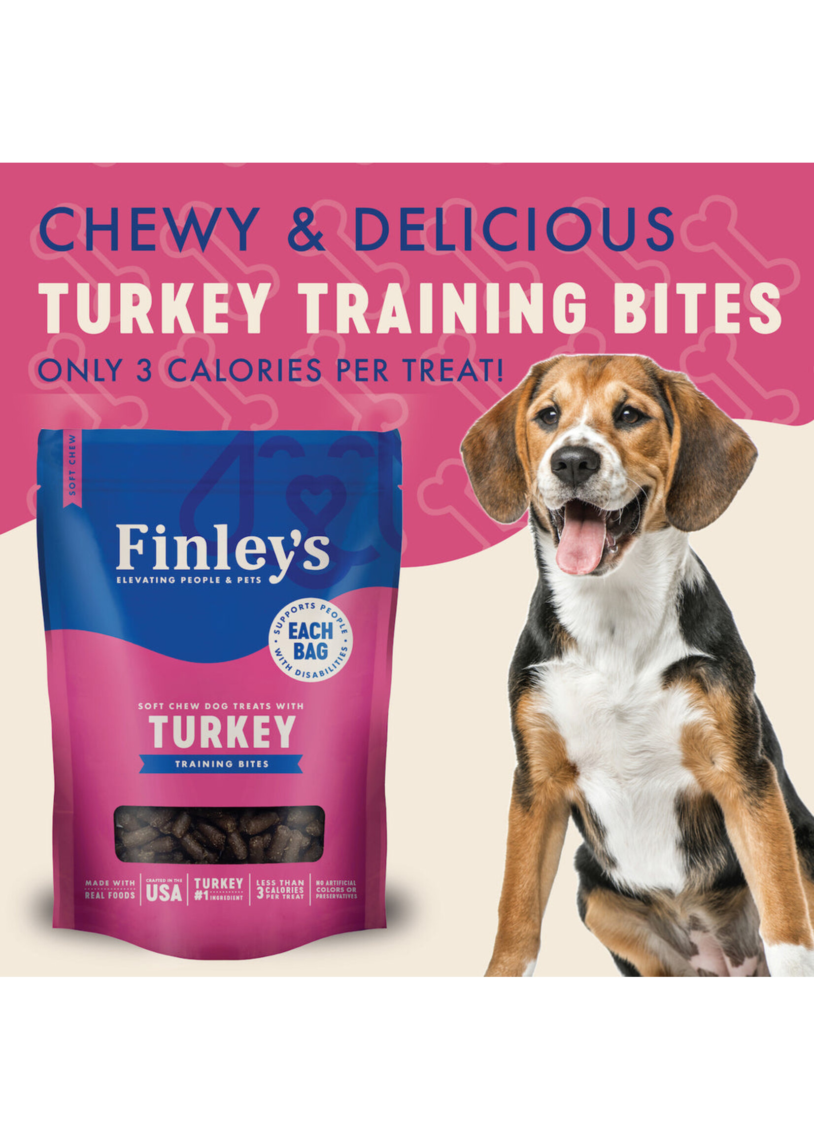 Finley Soft Chew Bites Turkey 6 oz