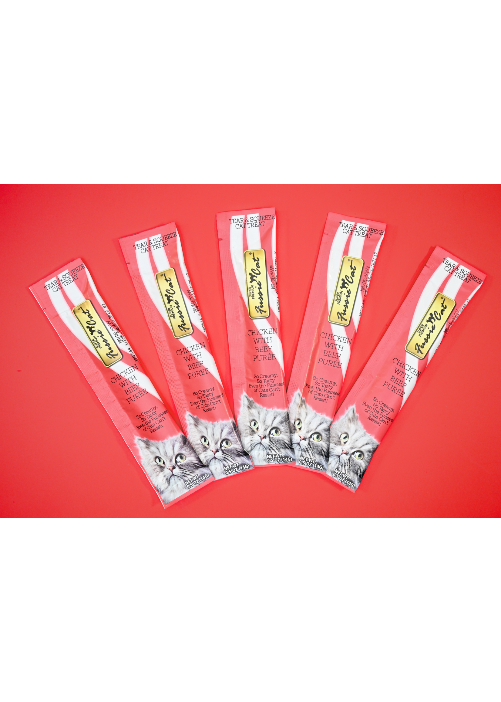 Fussie cat single purée chicken/beef