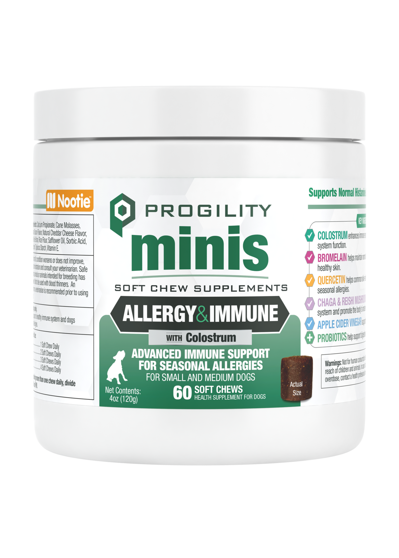 Nootie Progility Minis Allergy 60ct
