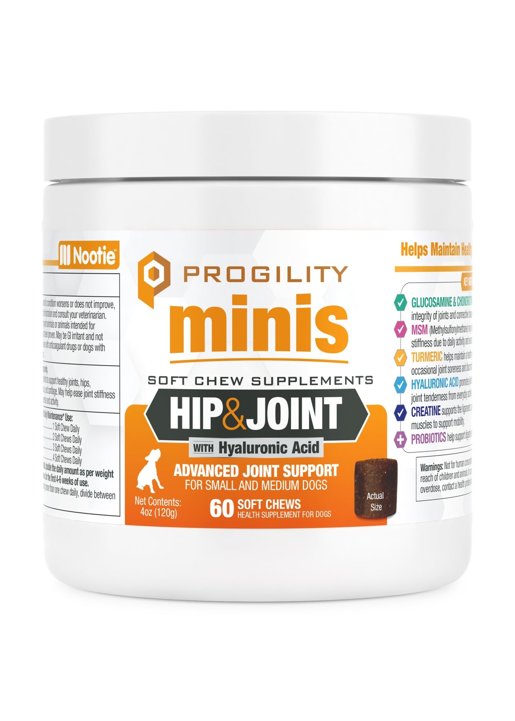 Nootie Progility Minis Hip & Joint 60ct