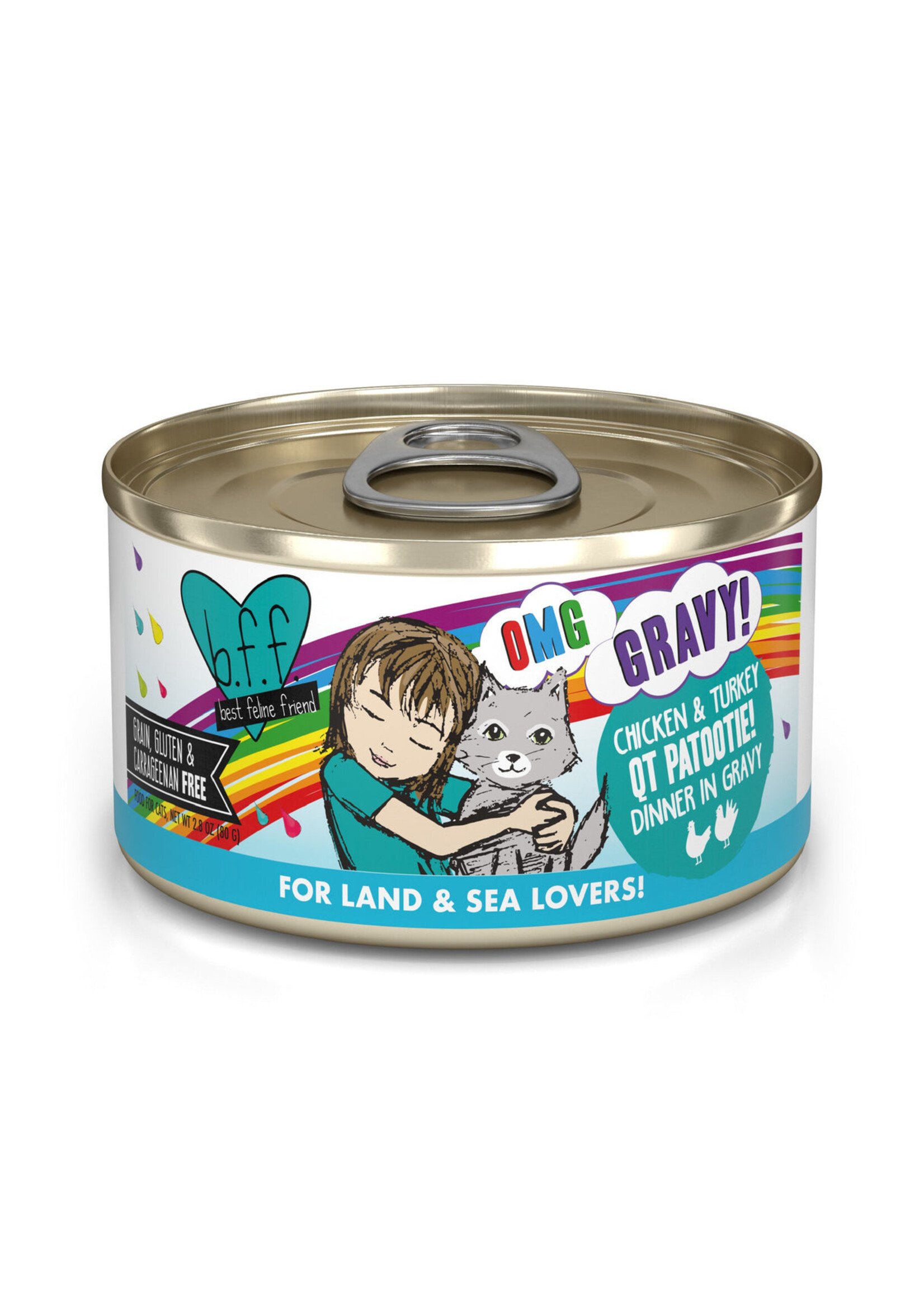 Weruva Canned Cat food 2.8 oz QT Patootie - BFF