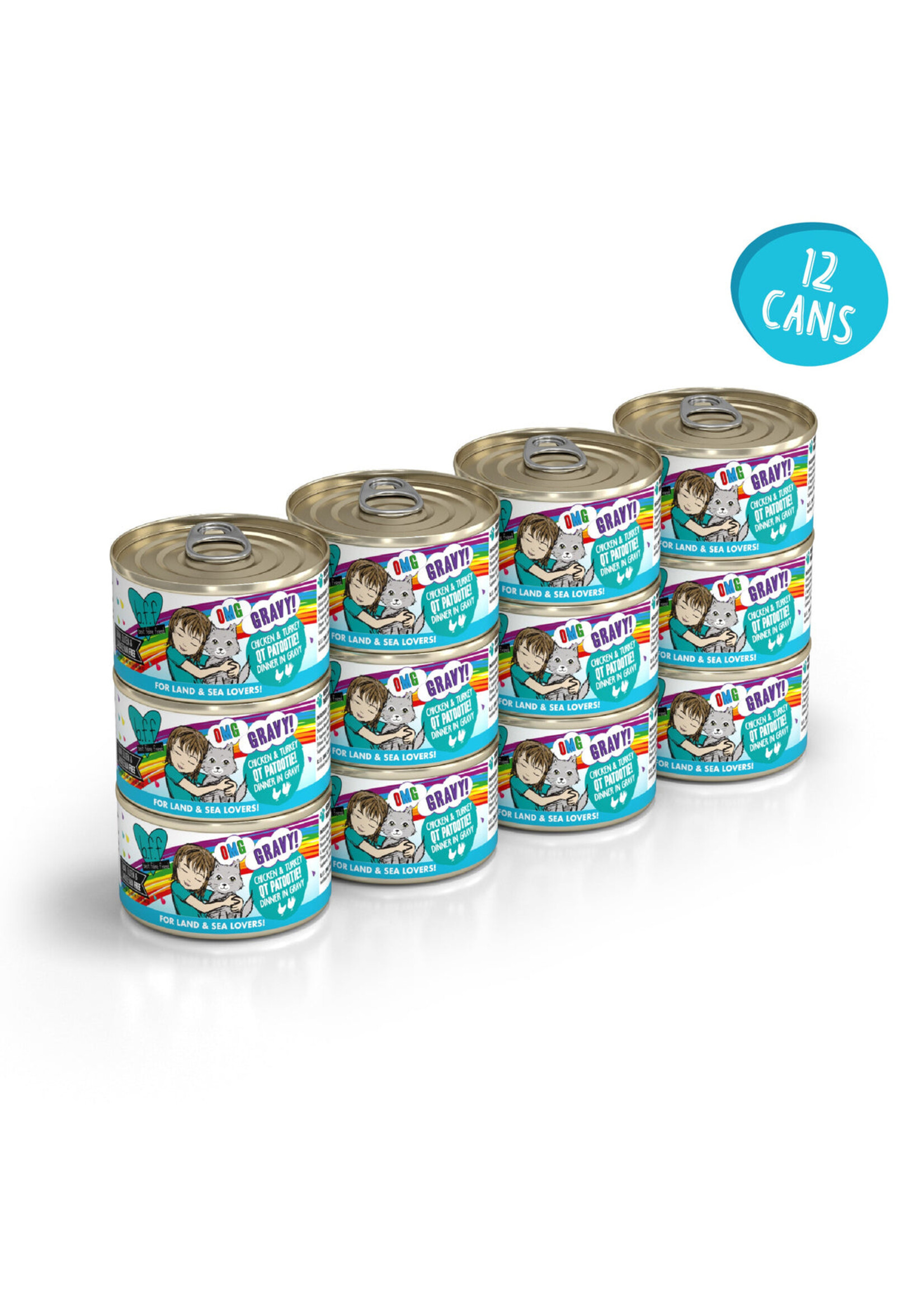 Weruva Canned Cat food 2.8 oz QT Patootie - BFF