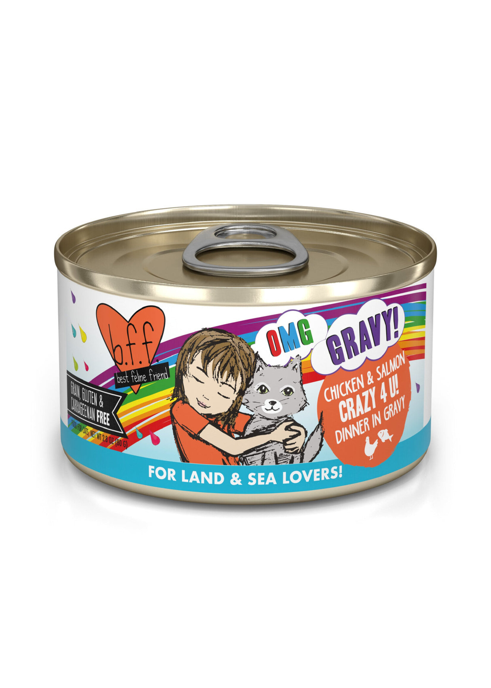 Weruva Canned Cat food 2.8 oz Crazy 4 U - BFF