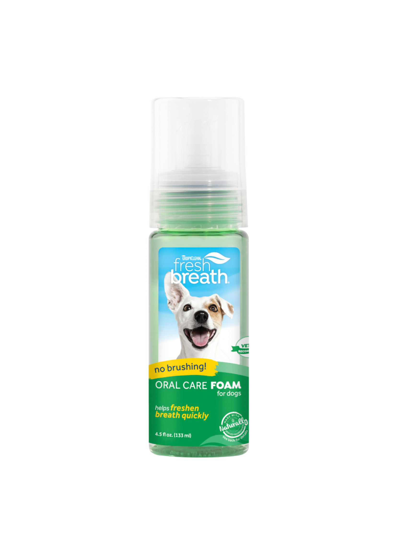 Tropiclean Oral Care Foam for Dogs 4.5 oz