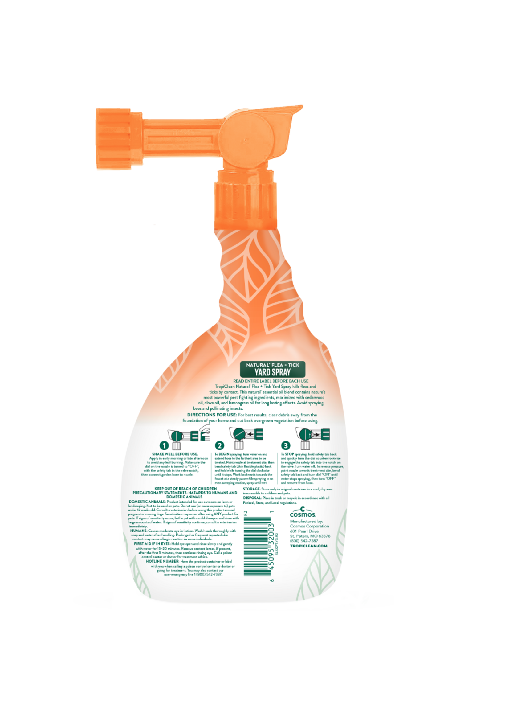 Tropiclean Nat. F&T Yard Spray 32 oz