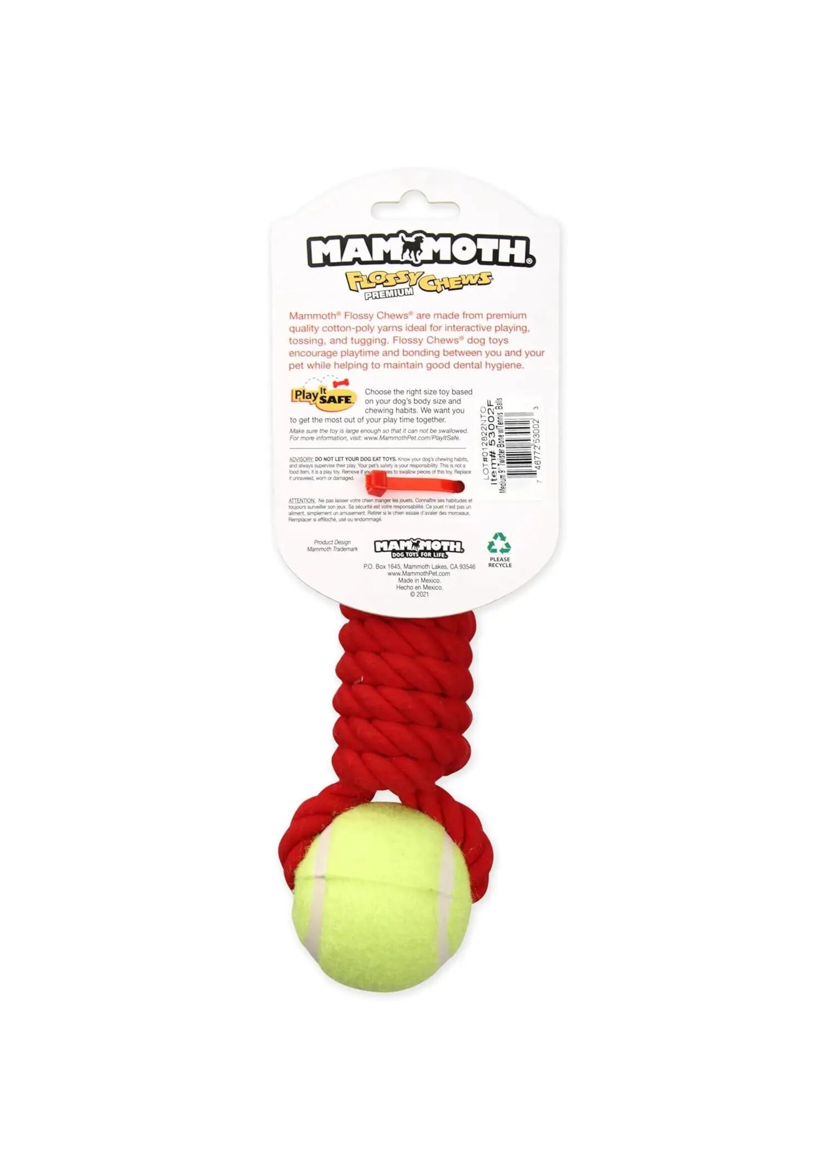 Mammoth Twister Bone w/Tennis Balls Md