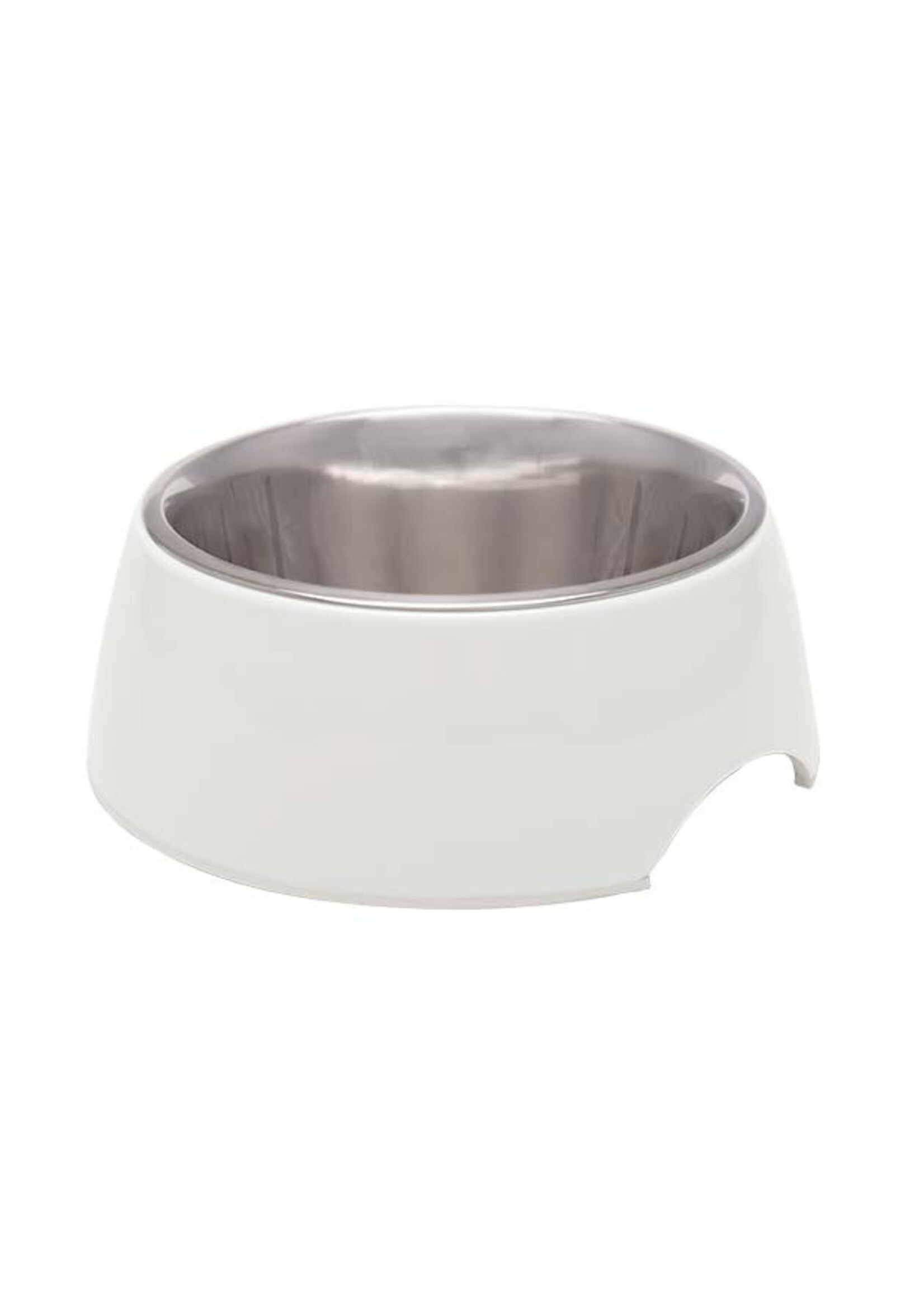 Loving Pets Retro Bowl Med White