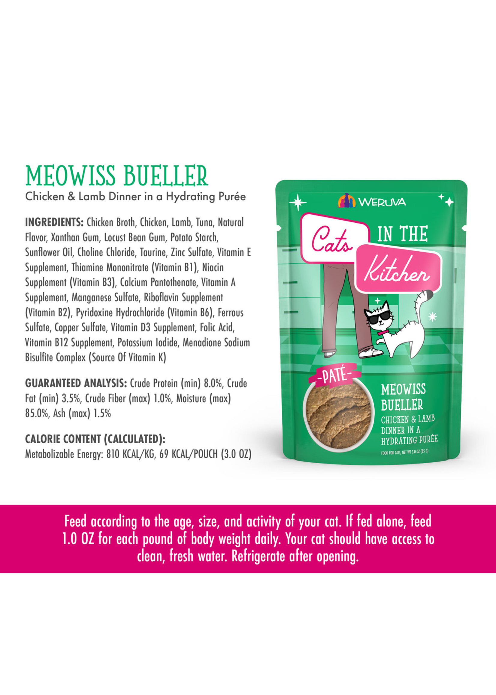Weruva CITK Meowiss Bueller Cat Pouch 3 oz