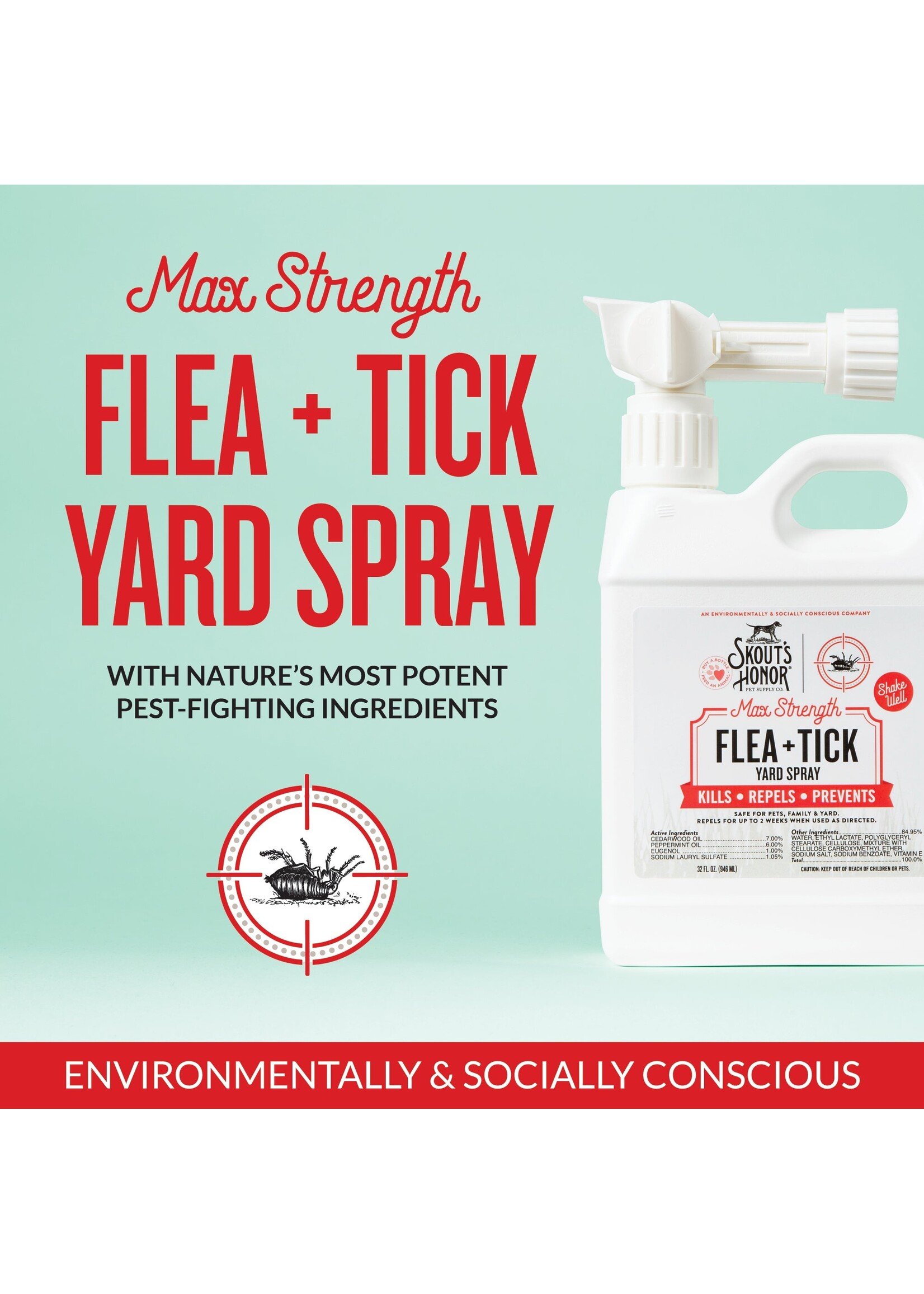 Skout’s Honor Flea & Tick Yard Spray 32 oz