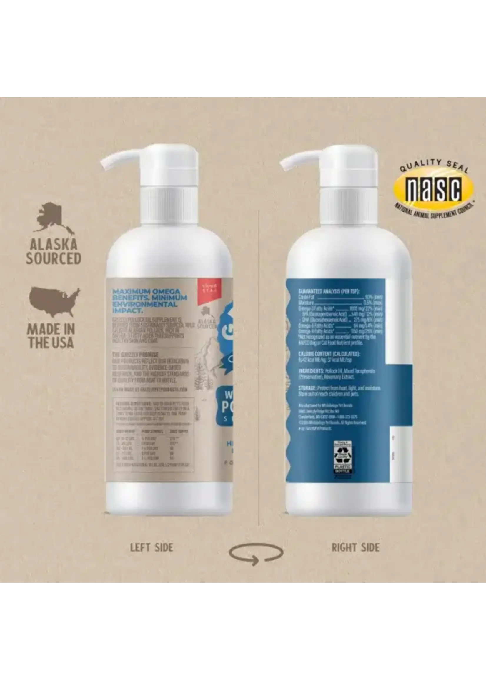 Grizzly Pollock Oil 8 oz