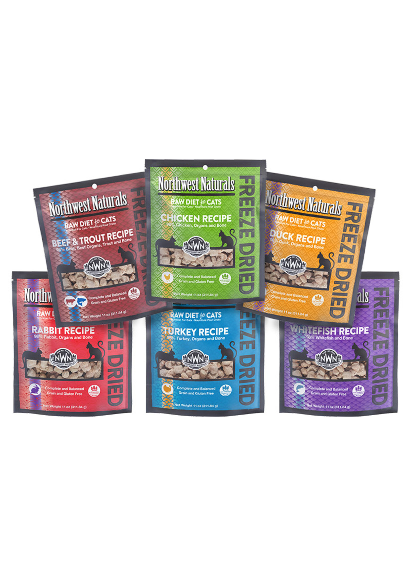 NW Naturals FD Cat Recipe Beef& Trout 11 oz.