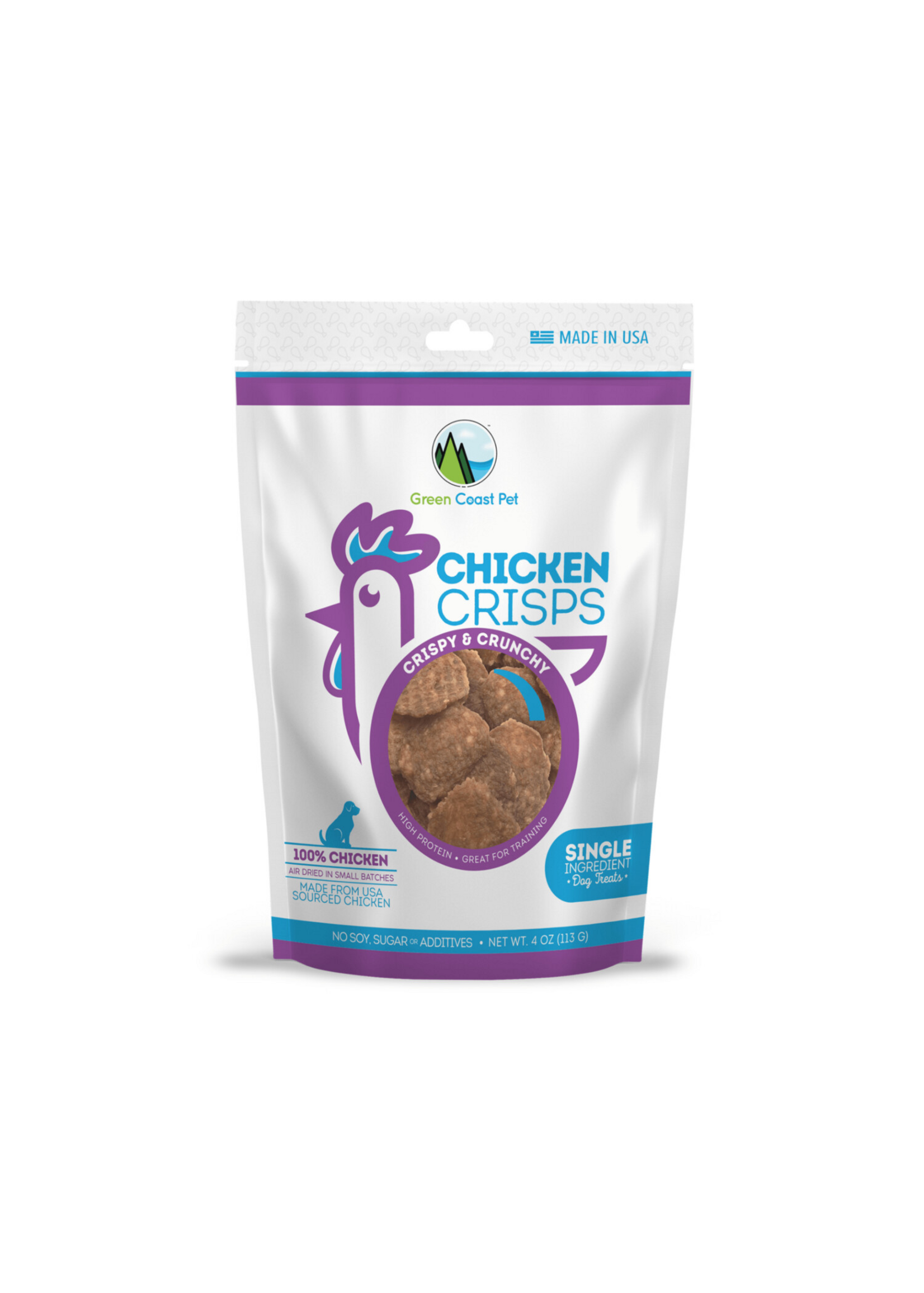 Green Coast Pet Crispy Chicken Crisp 4oz