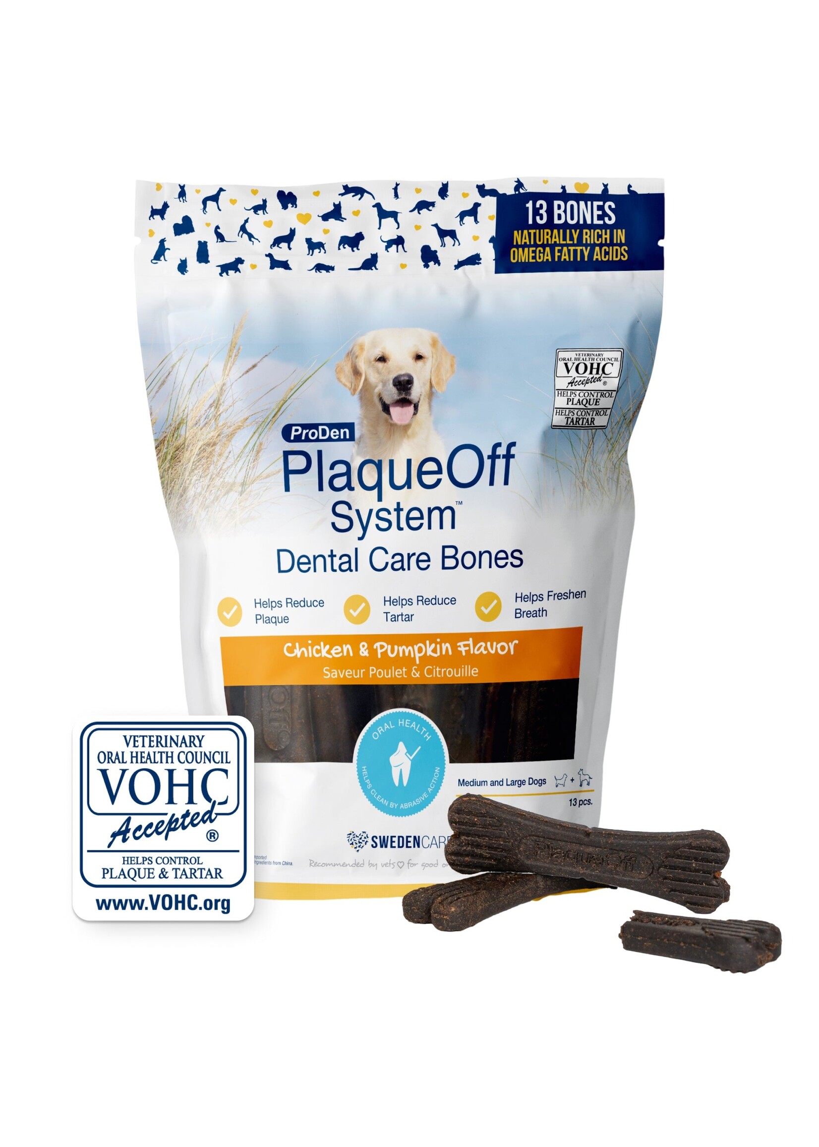 NVet Plaque Off DB Chicken/ Pumpkin 13 ct.