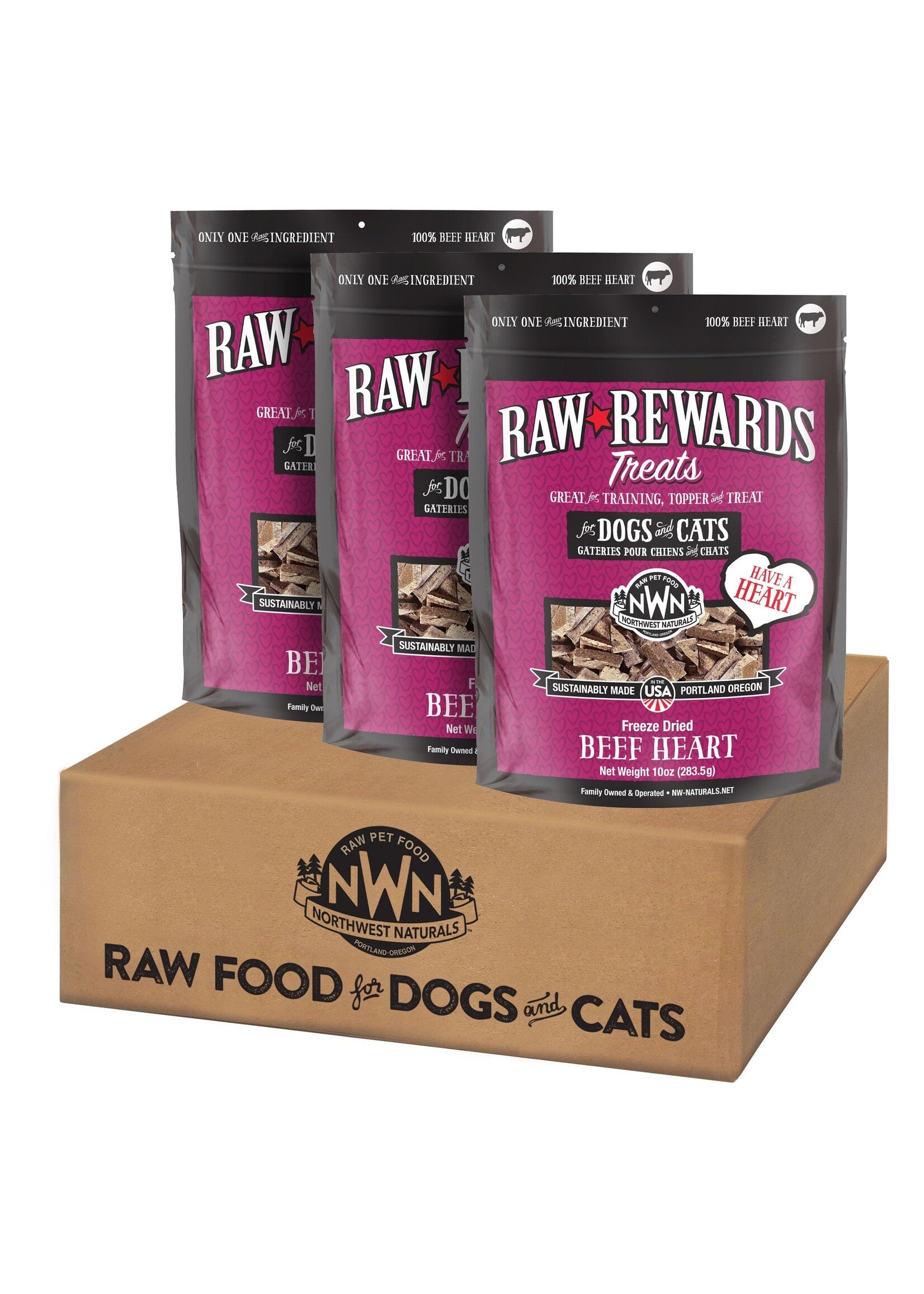 NW Naturals FD Beef Hearts 10oz