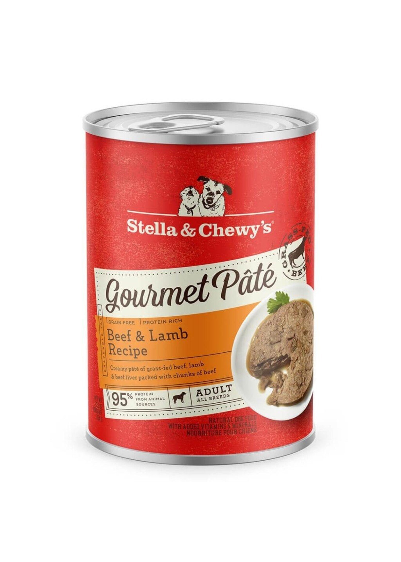 Stella Canned Dog Food Gourmet Beef & Lamb Pate 12.5oz