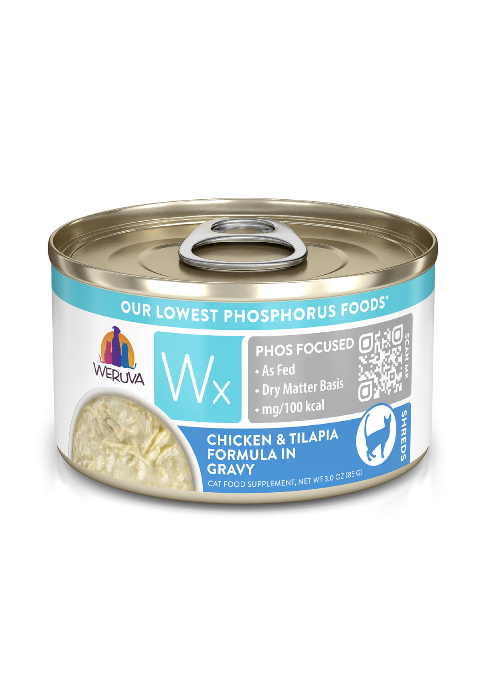 Weruva Canned Cat Food WX Chicken/Tilapia w/ Gravy 3 oz