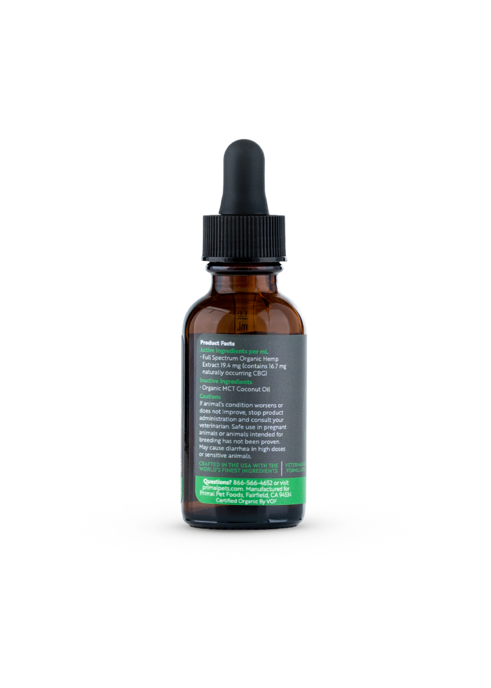 Primal Pet Full Spectrum CBG Oil Dog Lg 1oz