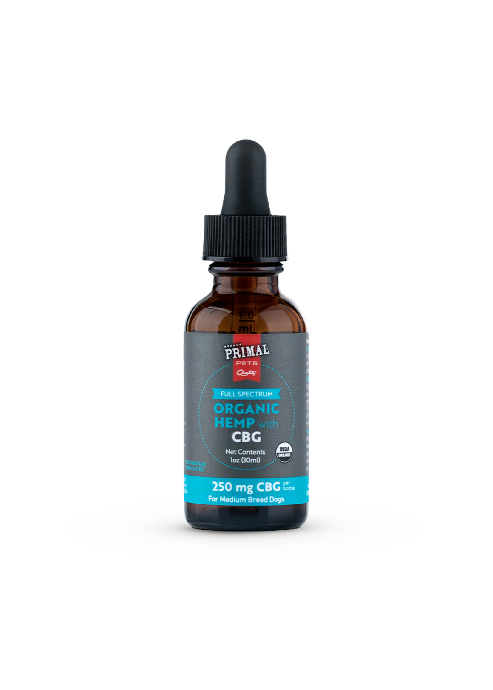Primal Pet Full Spectrum CBG Oil Dog Md 1oz