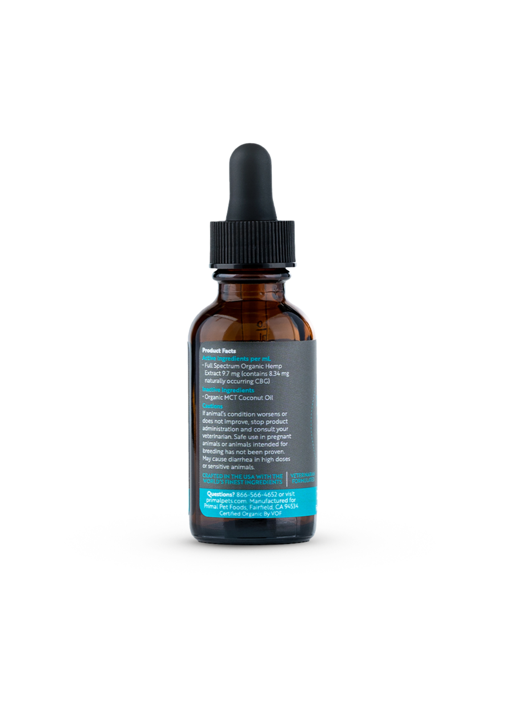 Primal Pet Full Spectrum CBG Oil Dog Md 1oz