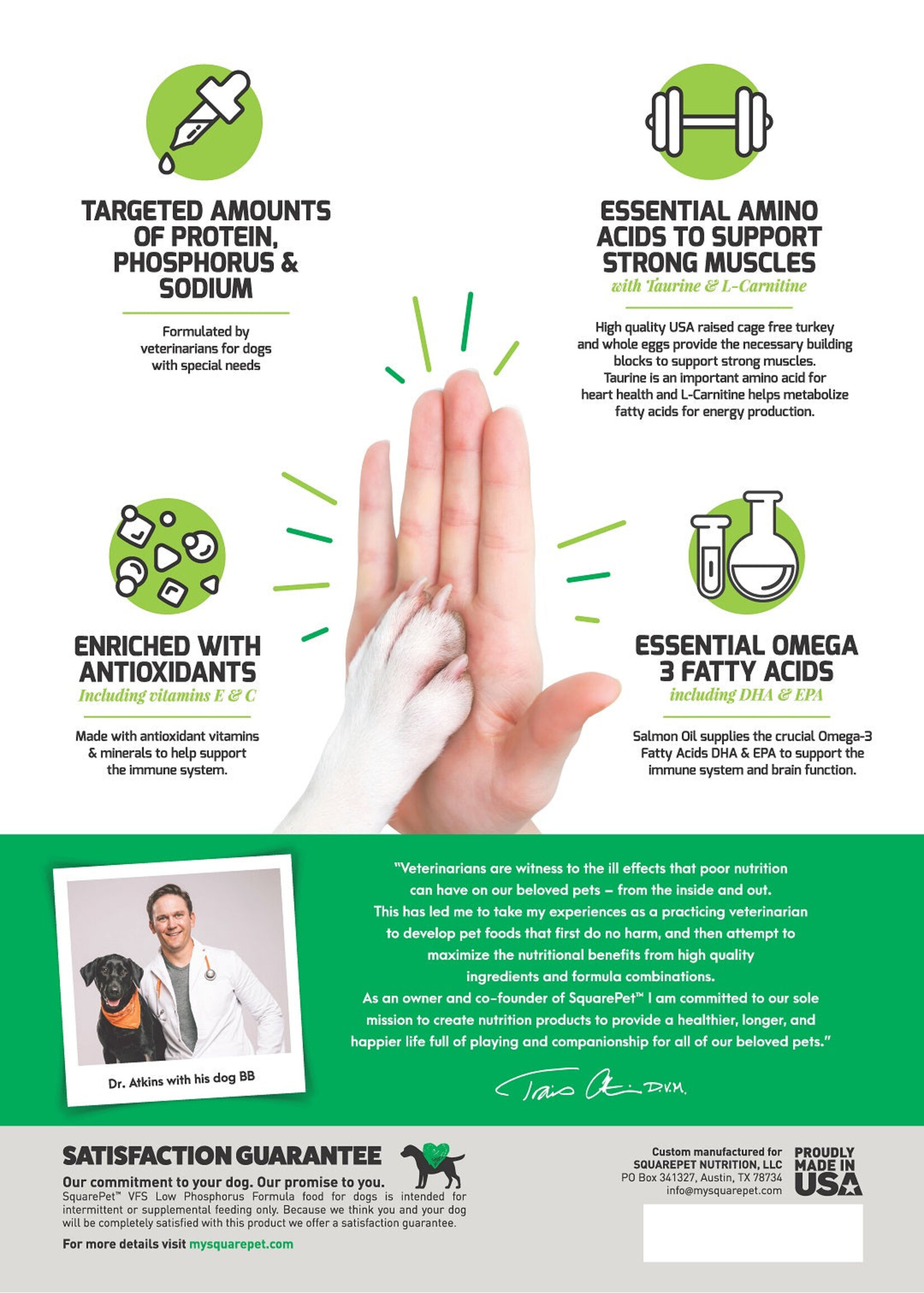 Square Pet VFS Low Phosphorus 4.4#