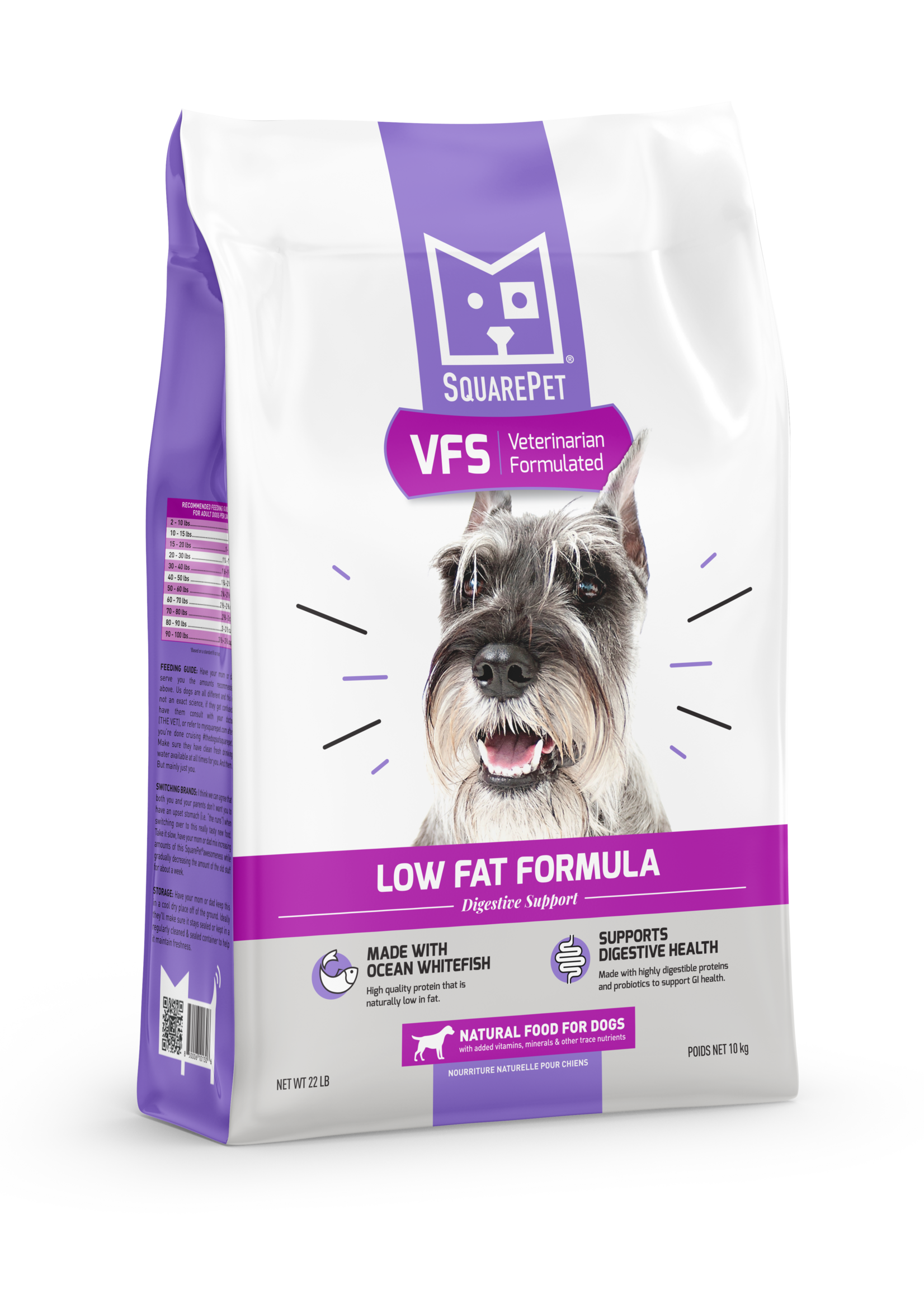 Square Pet VFS Gastrointestinal LOW FAT 22#