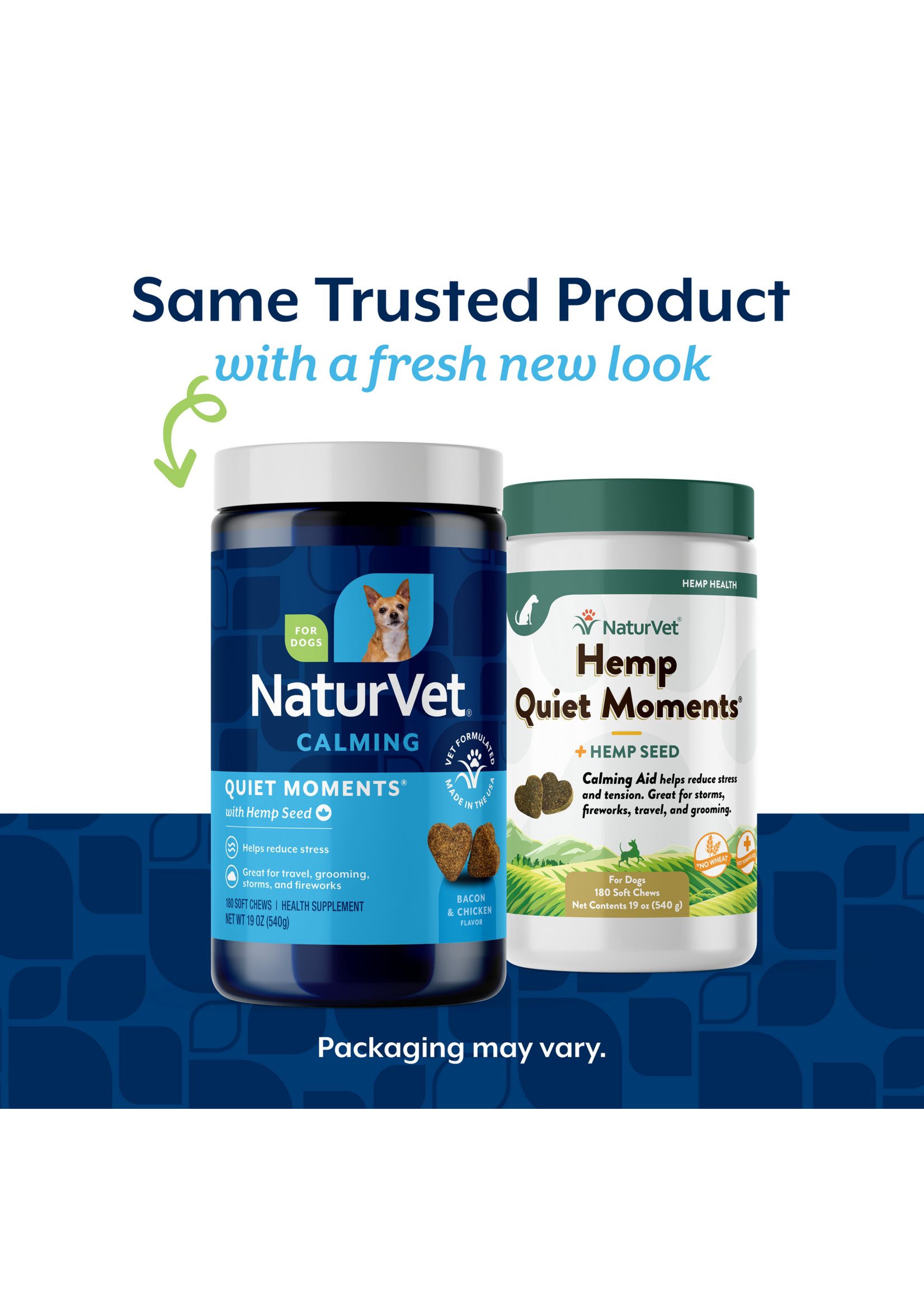 NaturVet Hemp Quiet Soft Chew 180ct