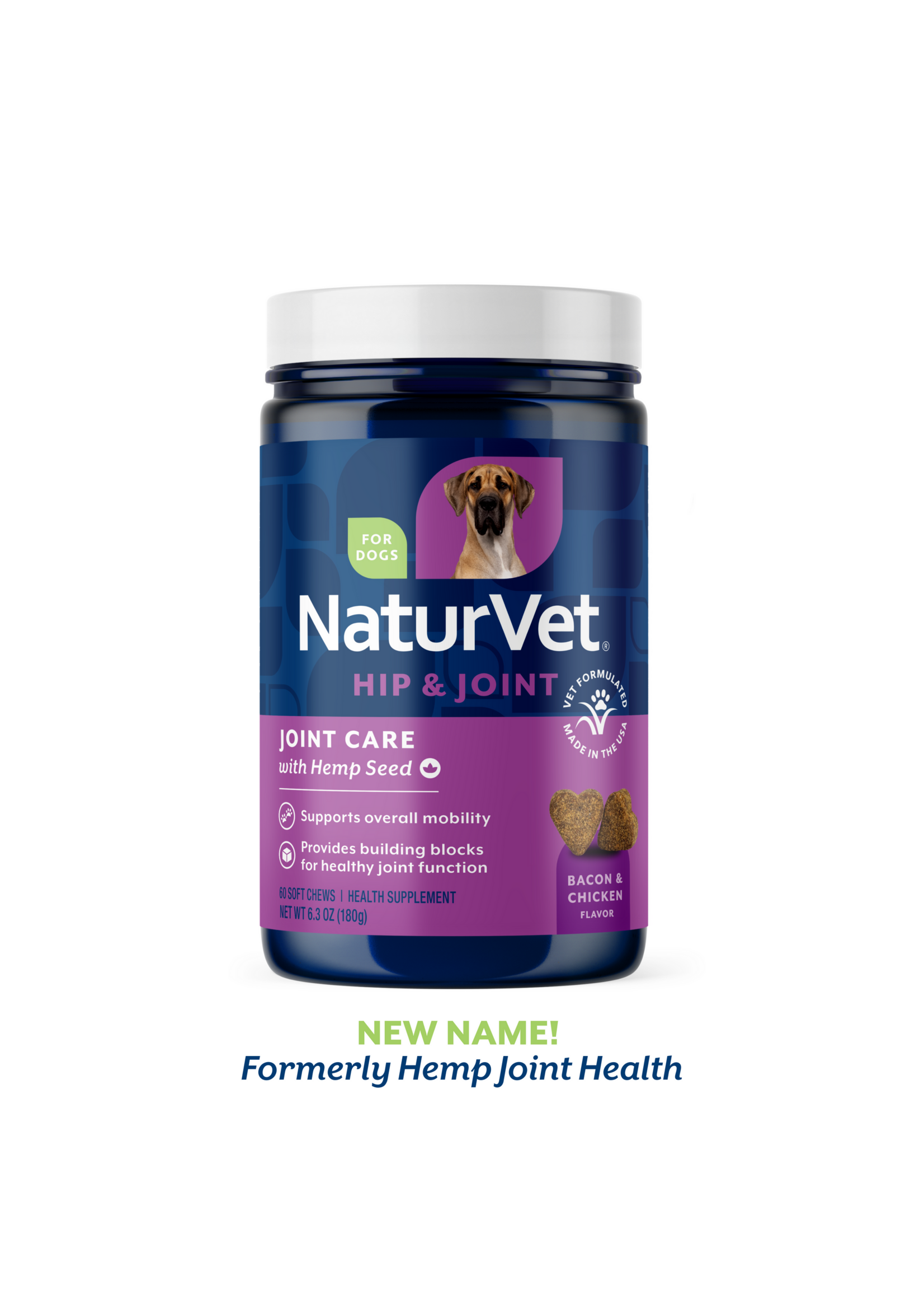 NaturVet Hemp and Joint Soft Chew 60ct