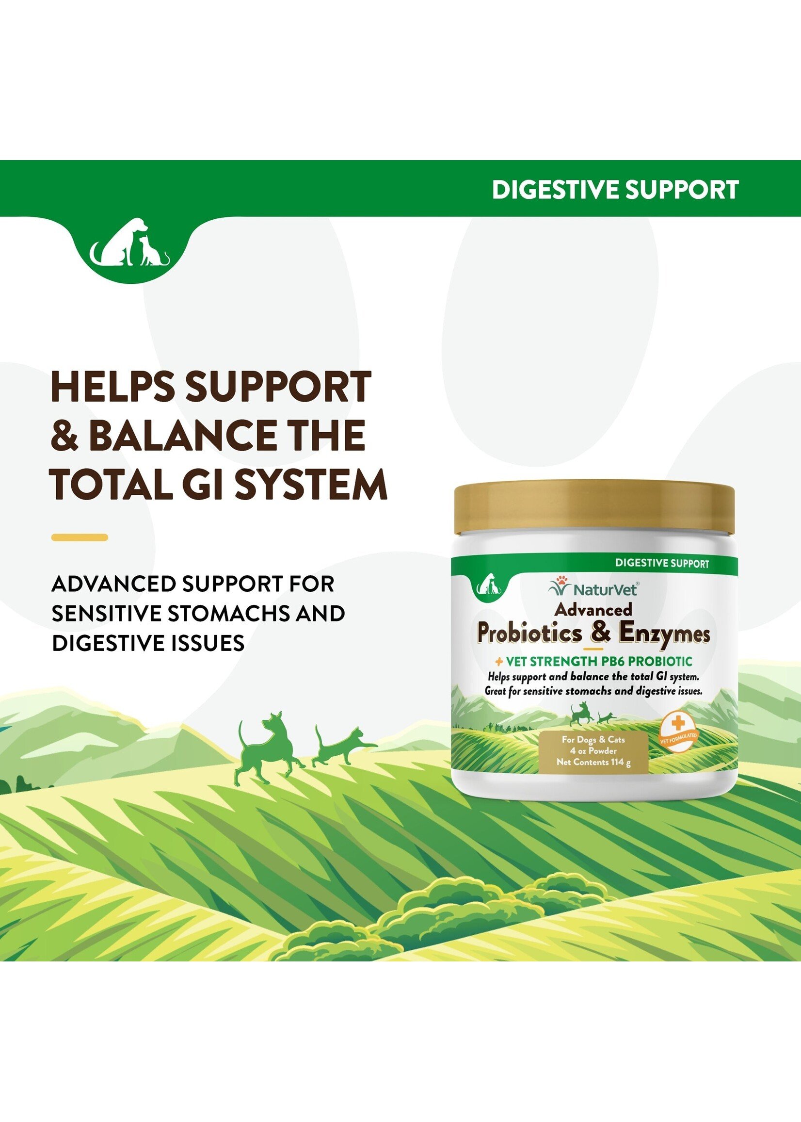 NaturVet Enzymes and Probiotics 4oz