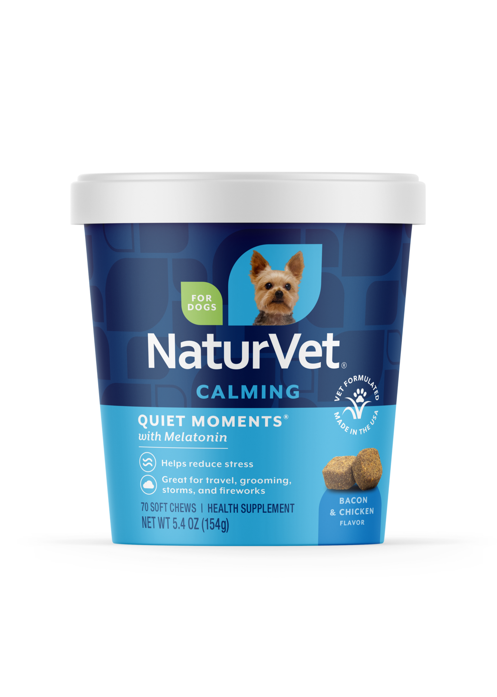 NaturVet Quiet Moments/ Melatonin 70ct