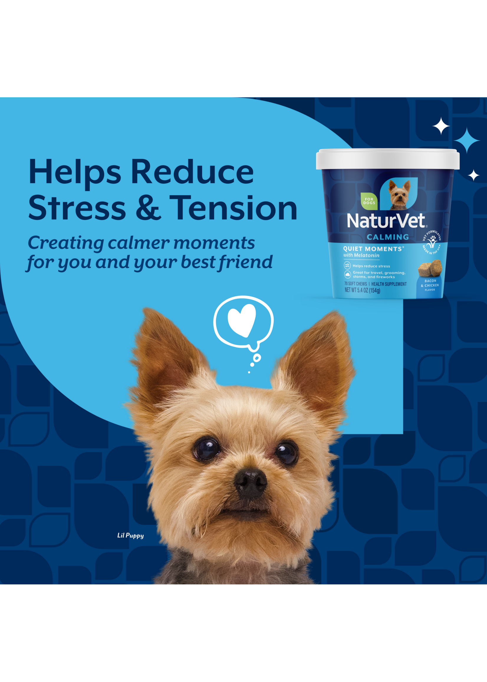 NaturVet Quiet Moments/ Melatonin 70ct