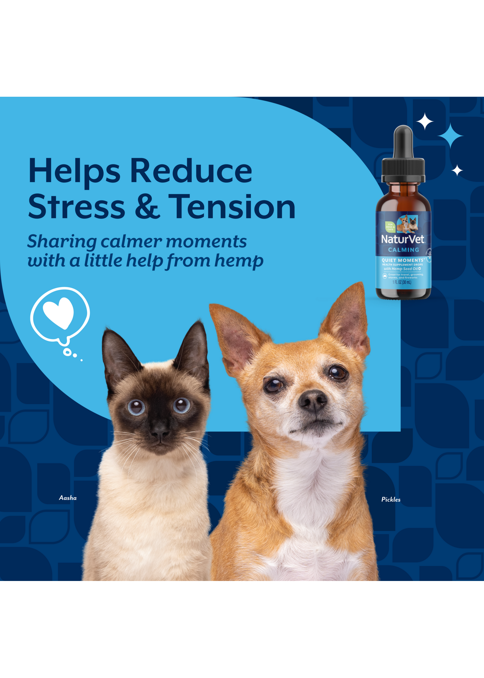 NaturVet Quiet Moments Hemp Drop 1oz