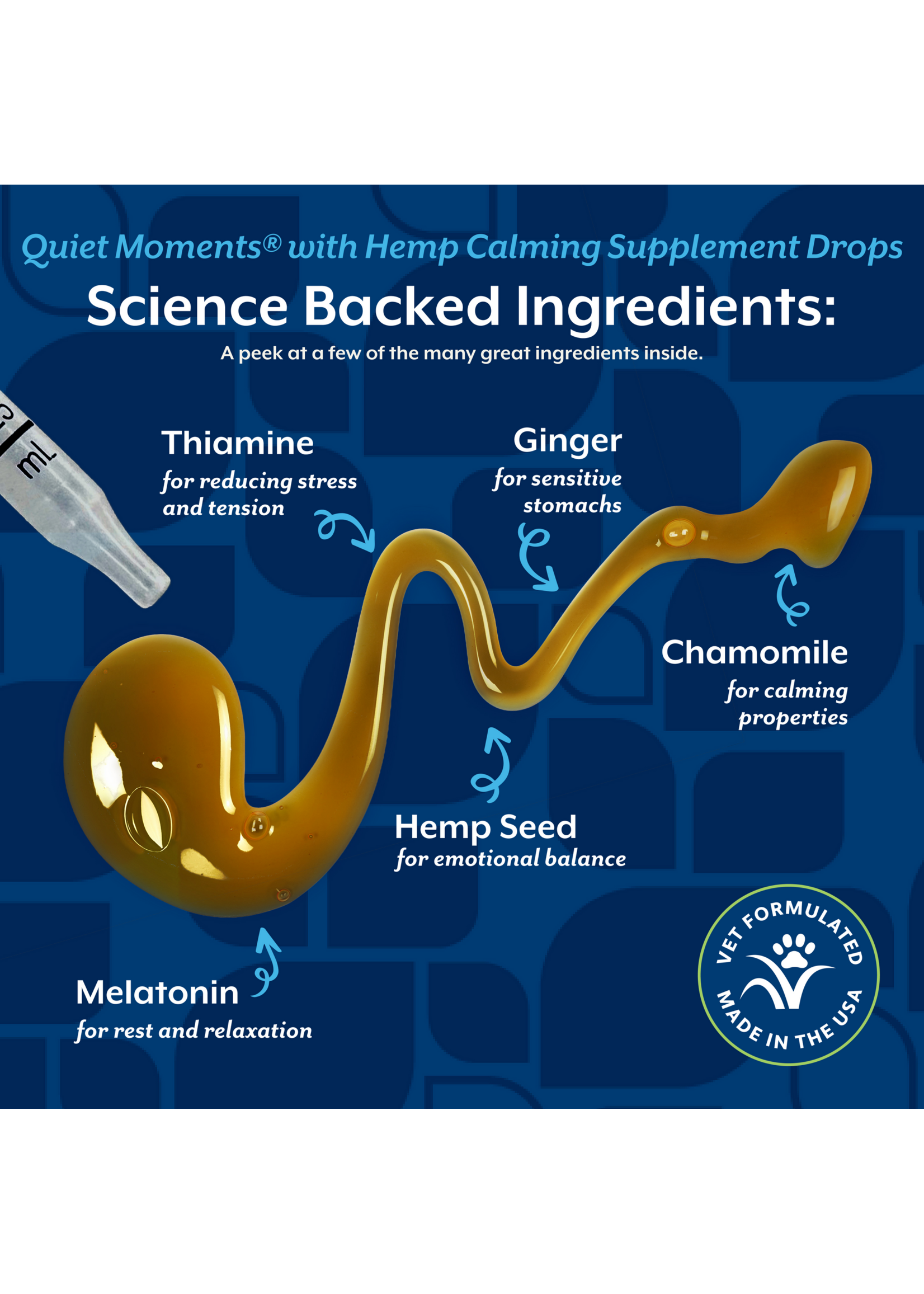 NaturVet Quiet Moments Hemp Drop 1oz