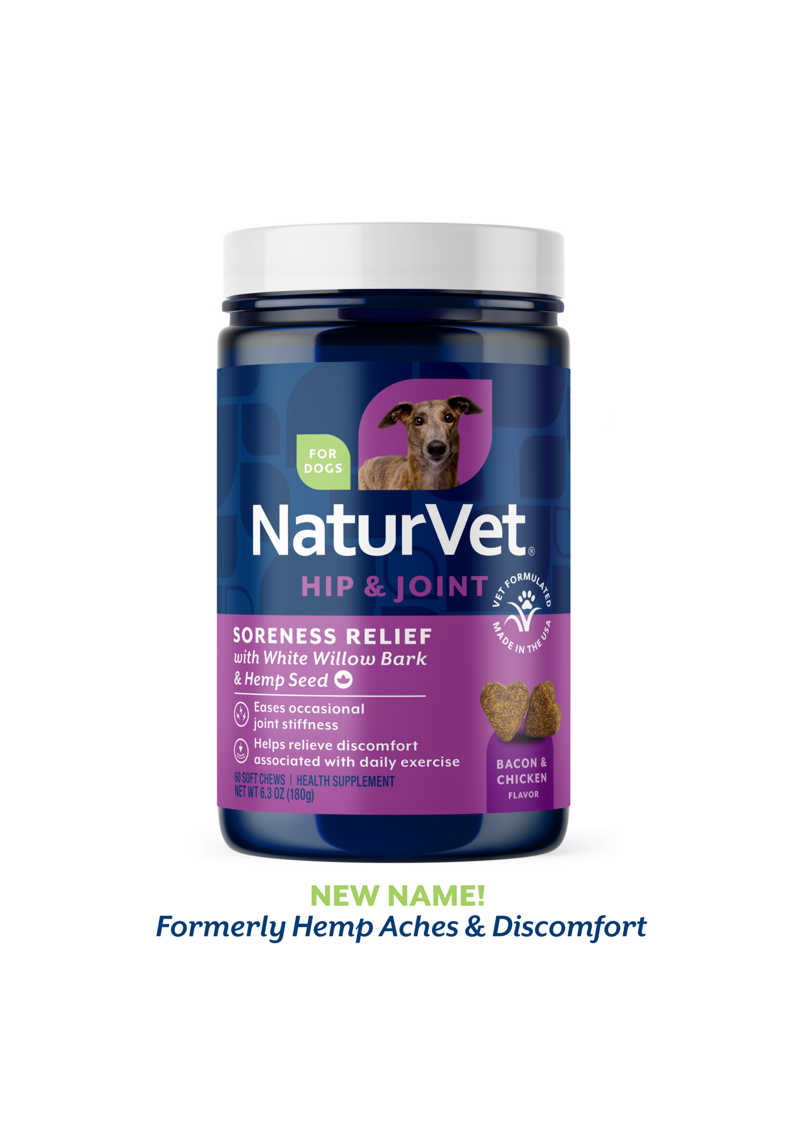 NaturVet Hemp Aches and Discomfort 60ct