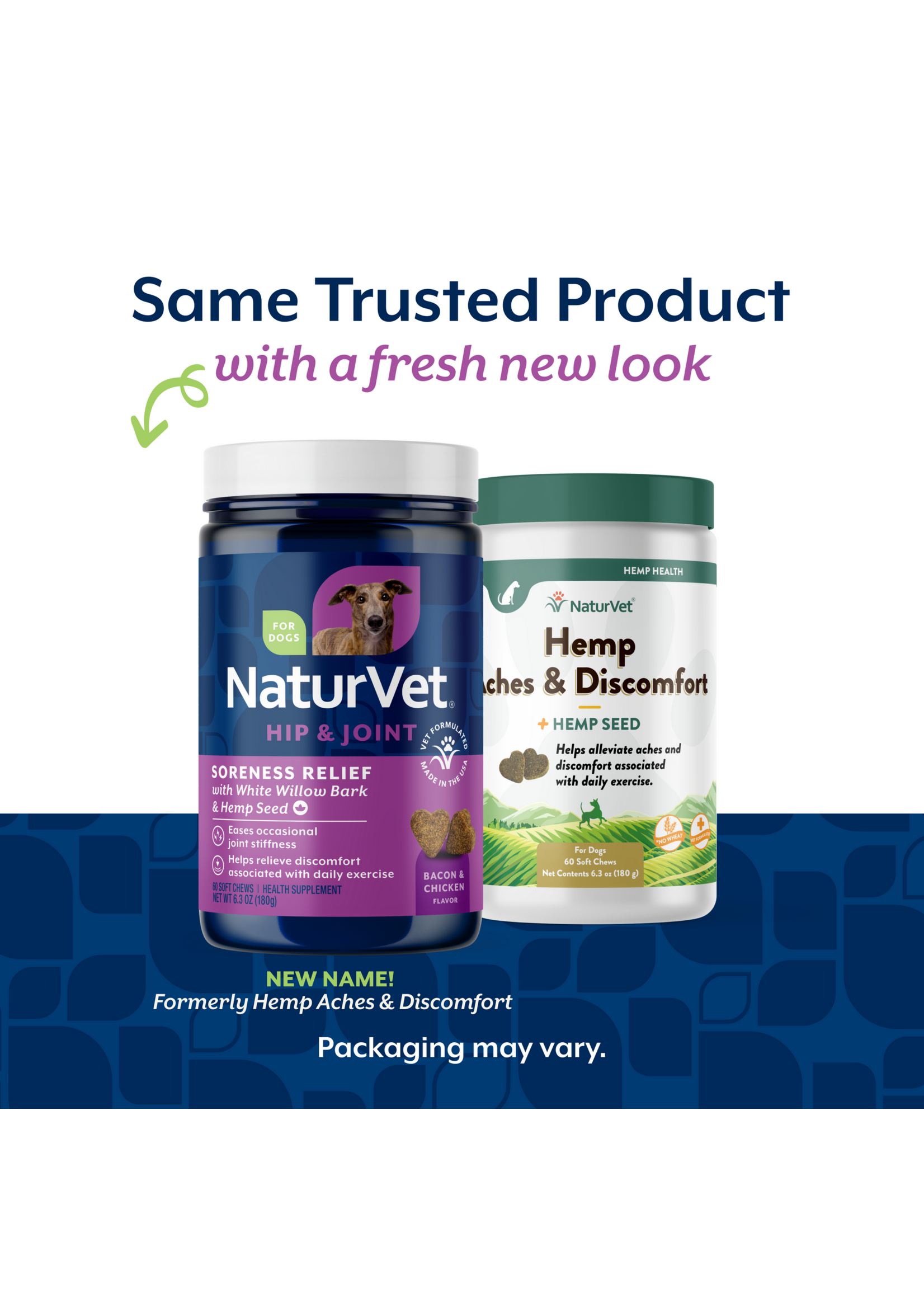 NaturVet Hemp Aches and Discomfort 60ct