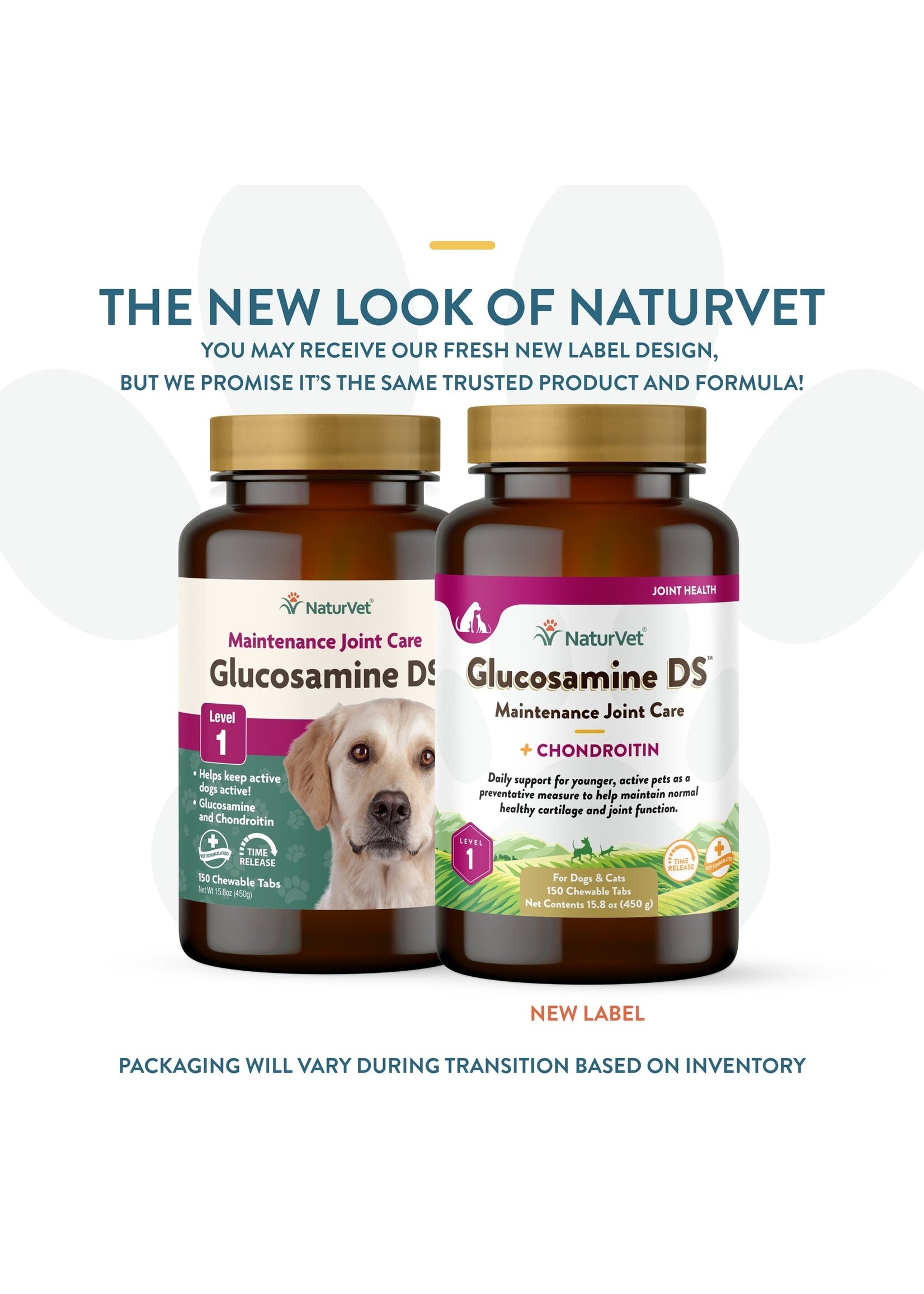 NaturVet Glucosamine Level 1, 150ct