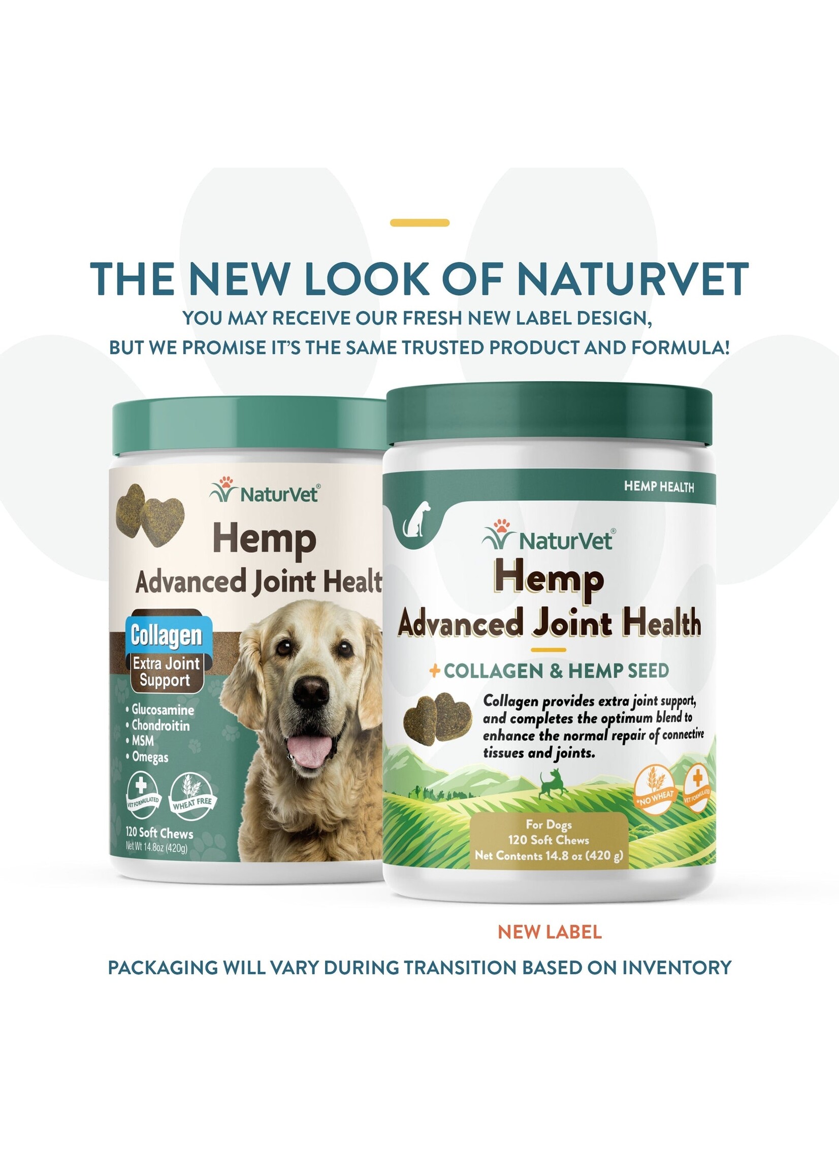 NaturVet Hemp and Joint Soft Chew 120ct