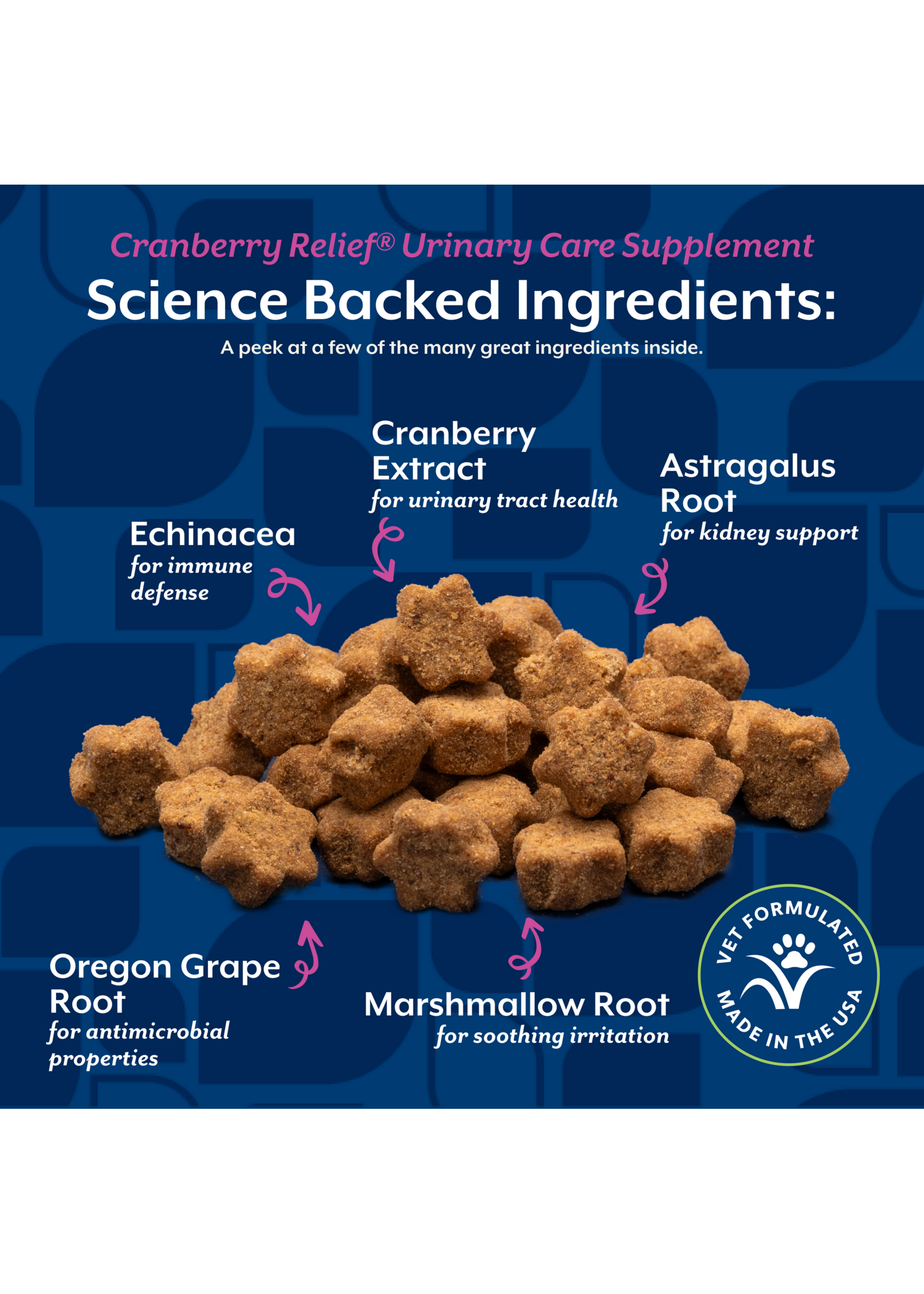 NaturVet Cranberry Relief Chew 60ct CAT