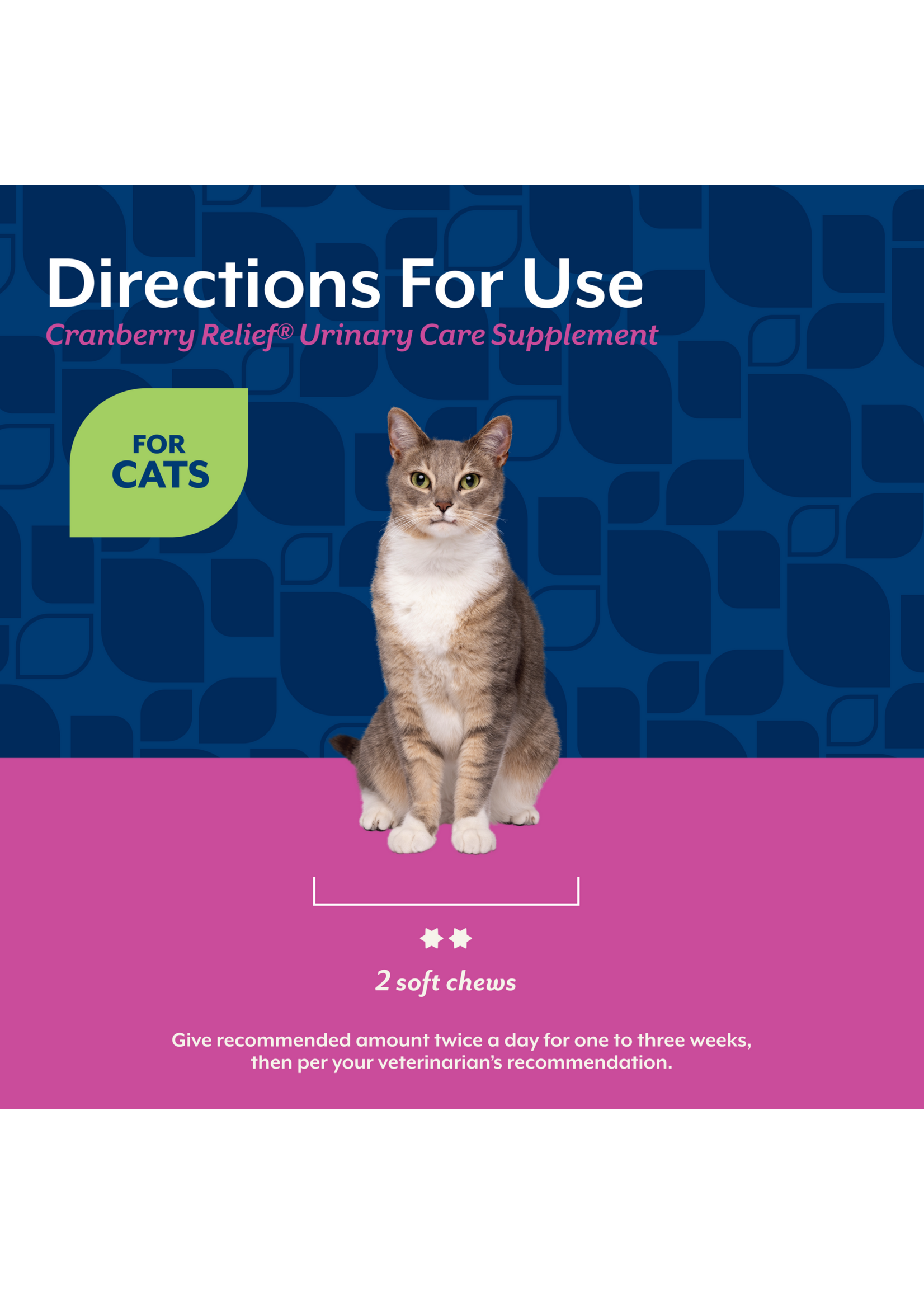 NaturVet Cranberry Relief Chew 60ct CAT