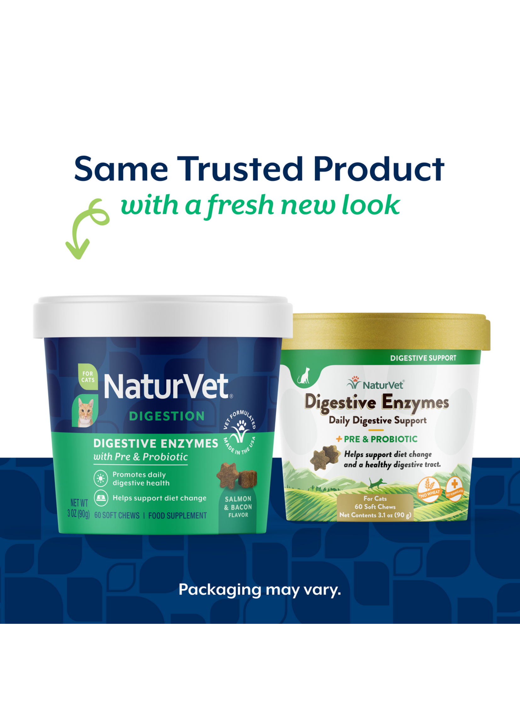 NaturVet Digestive Enzyme Chew 60ct CAT