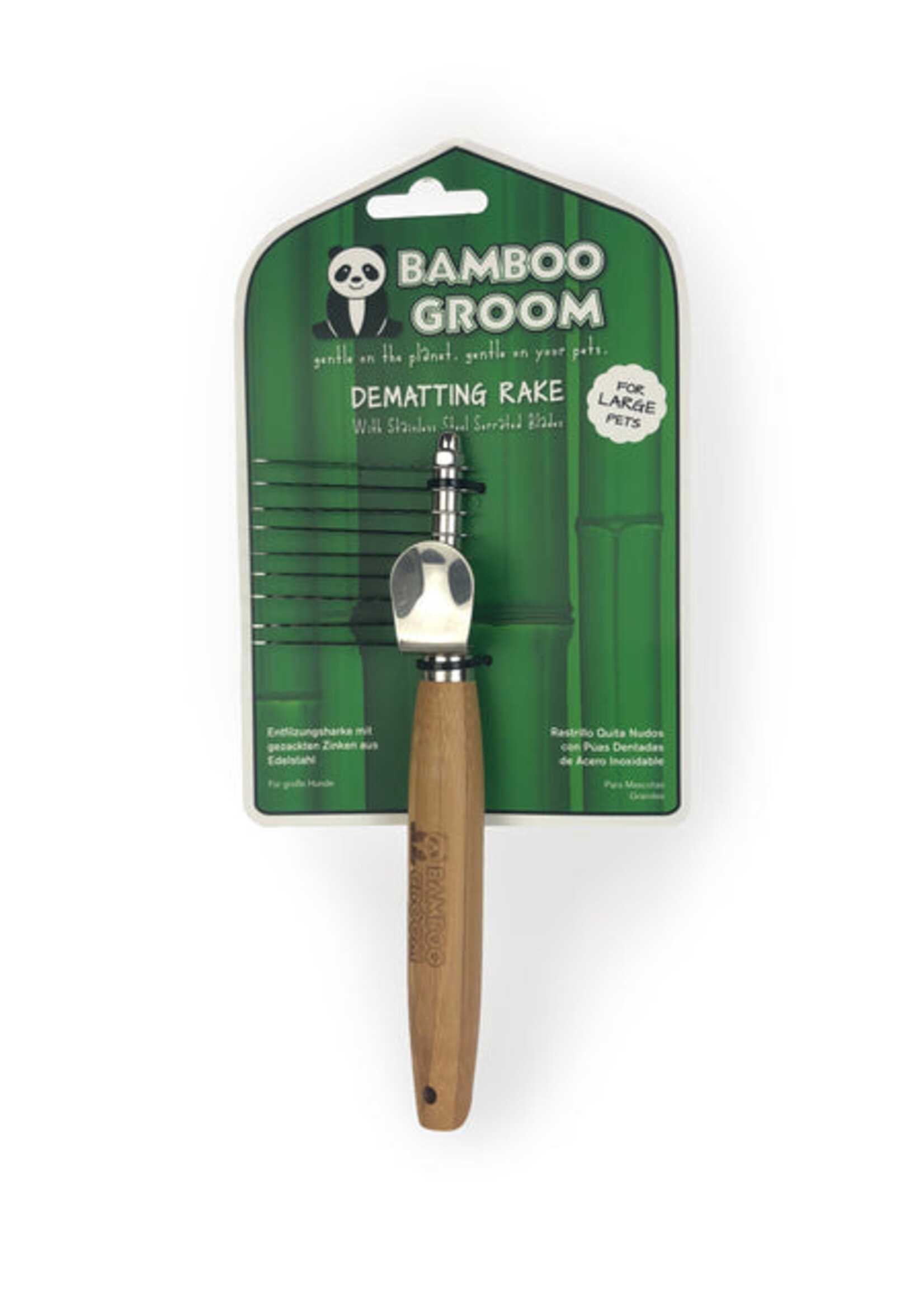 Bamboo Groom Dematting Rake Large